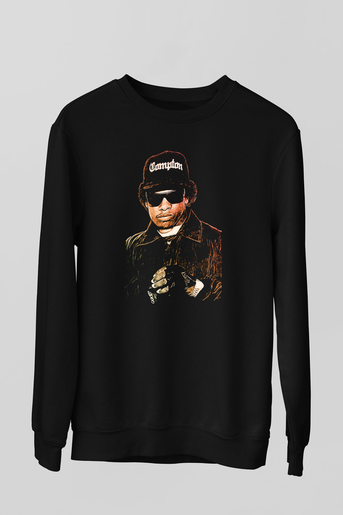 Eazy-E Siyah Unisex Sweatshirt
