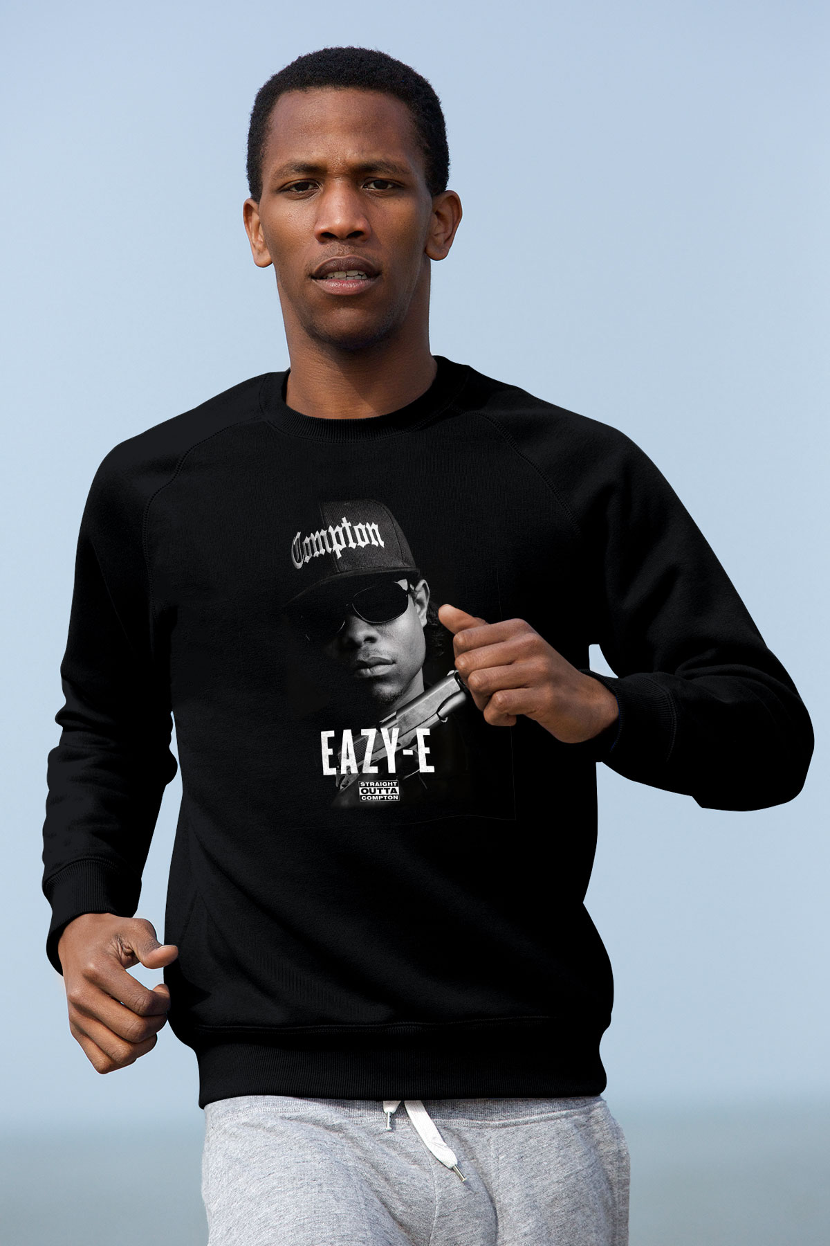 Eazy-E Siyah Unisex Sweatshirt