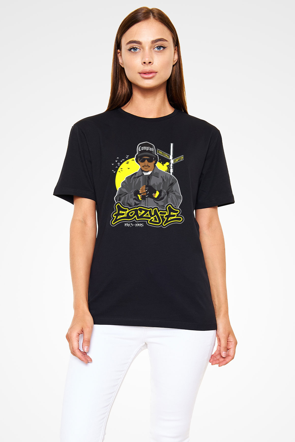 Eazy-E Siyah Unisex Tişört T-Shirt - TişörtFabrikası