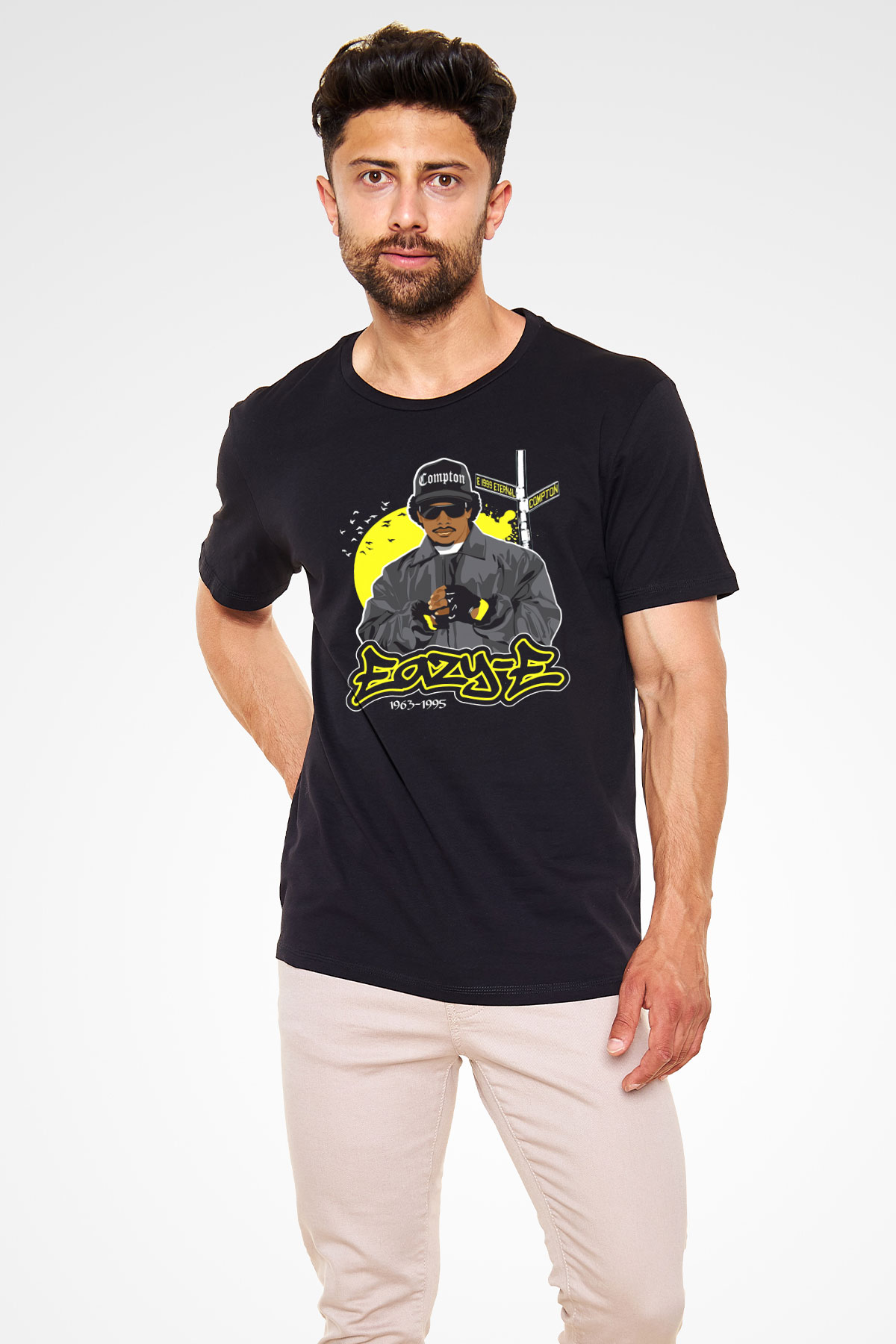 Eazy-E Siyah Unisex Tişört T-Shirt - TişörtFabrikası