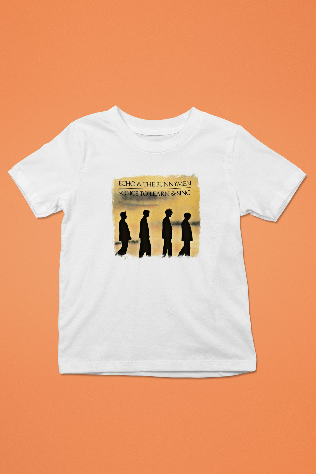 Echo and The Bunnymen Baskılı Unisex Beyaz Çocuk Tişört