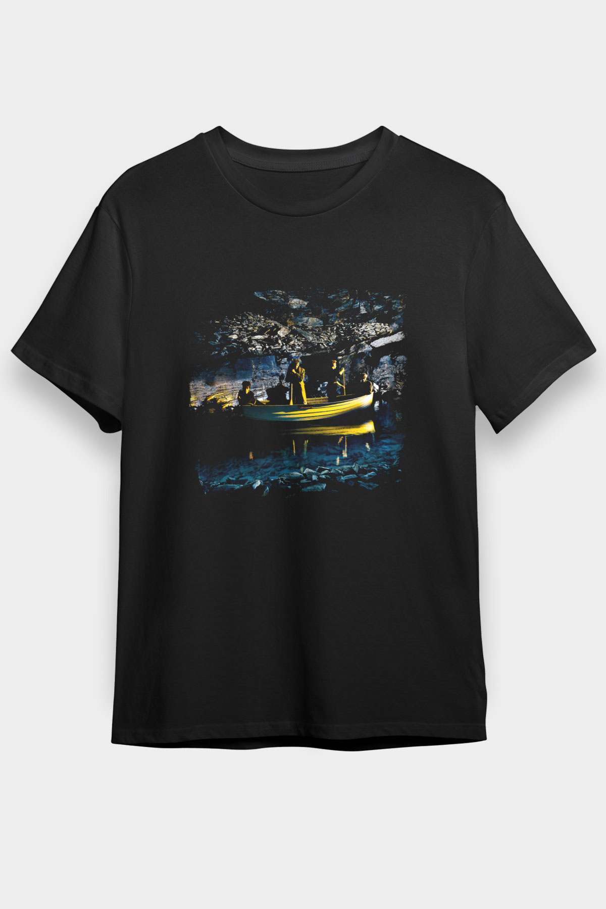 Echo and The Bunnymen Baskılı Unisex Siyah Tişört