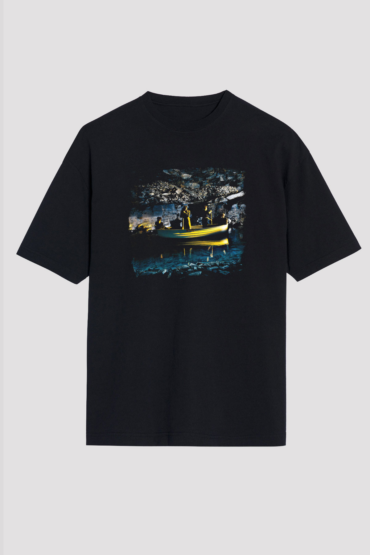 Echo and The Bunnymen Baskılı Unisex Siyah Oversize Tişört