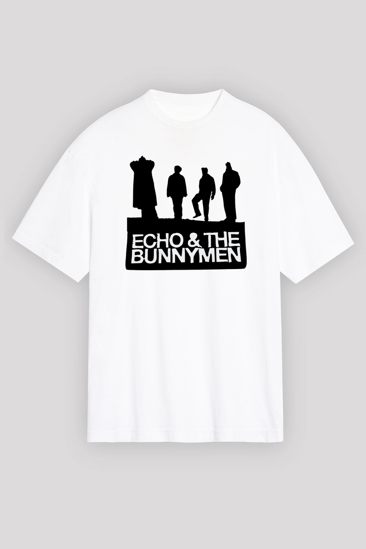 Echo and the Bunnymen Beyaz Unisex Oversize Tişört T-Shirt