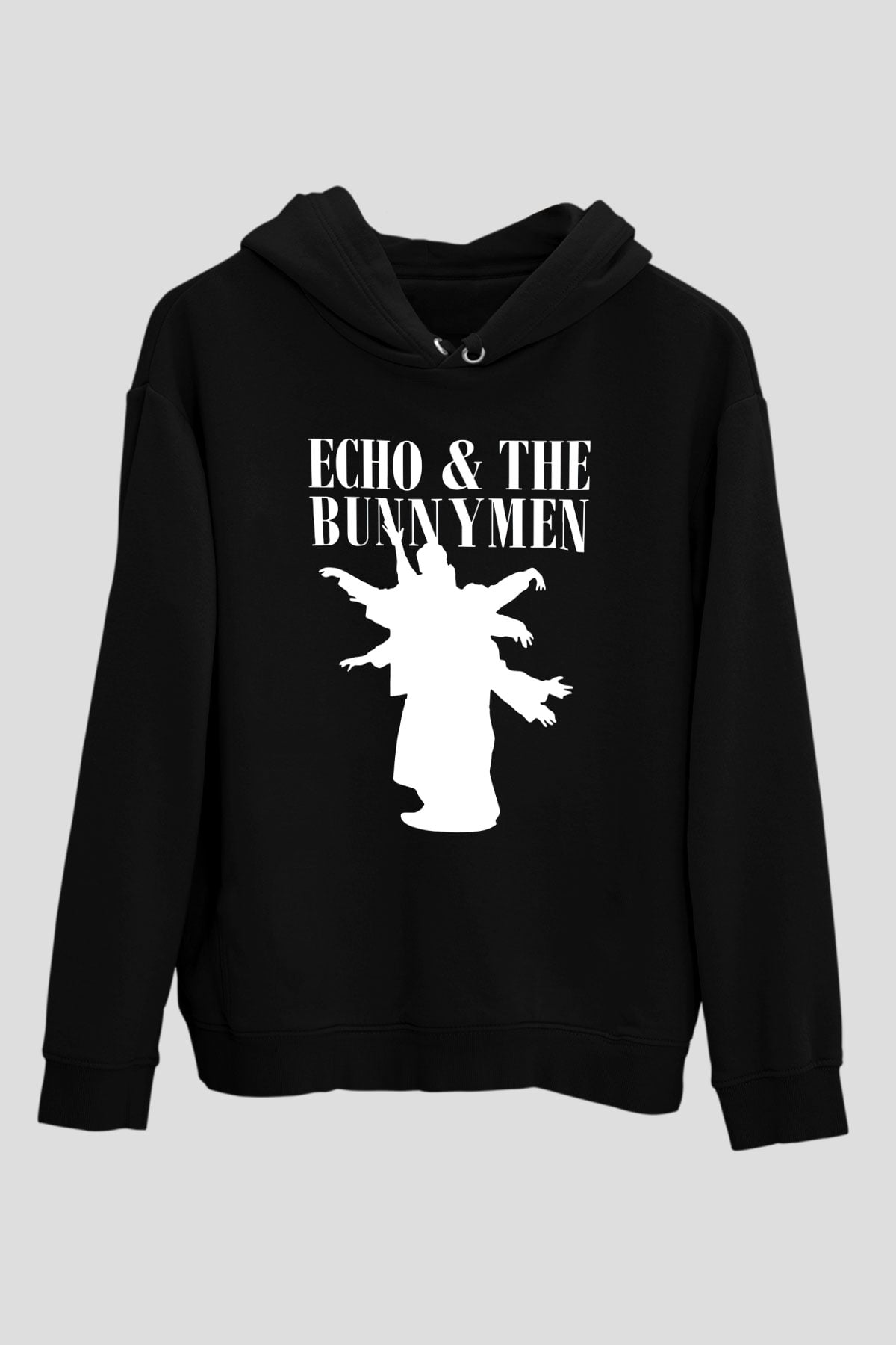 Echo and the Bunnymen Siyah Unisex Hoodie