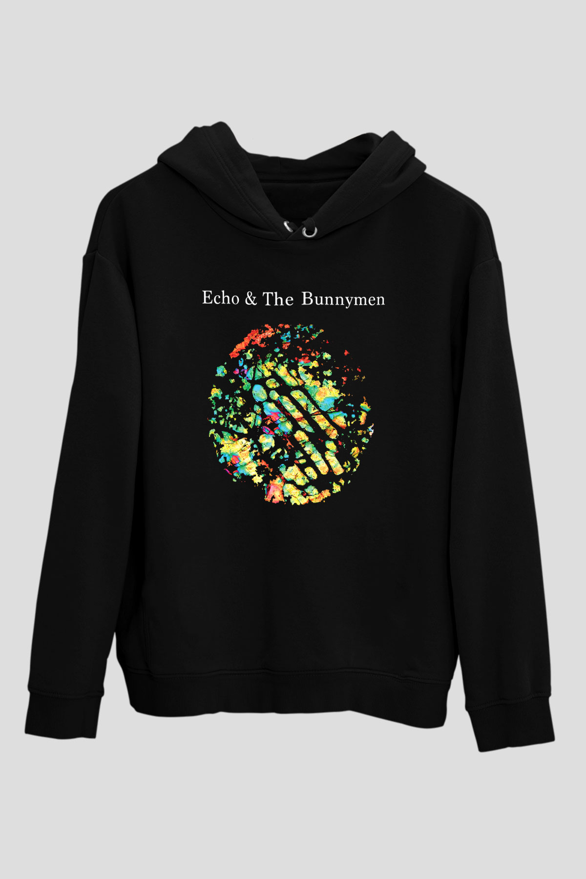 Echo and the Bunnymen Siyah Unisex Kapüşonlu Sweatshirt