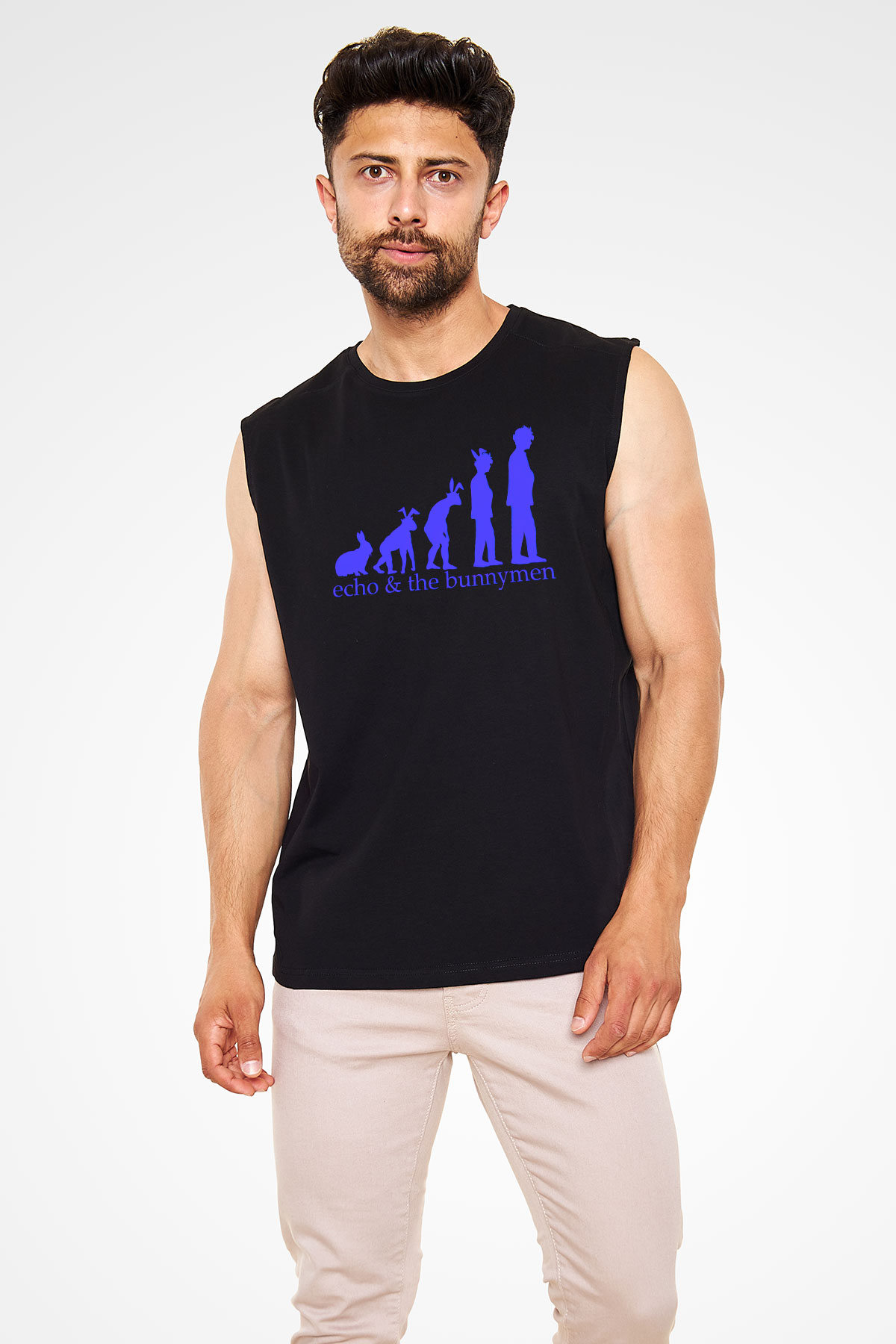 Echo and the Bunnymen Siyah Unisex Kolsuz Tişört