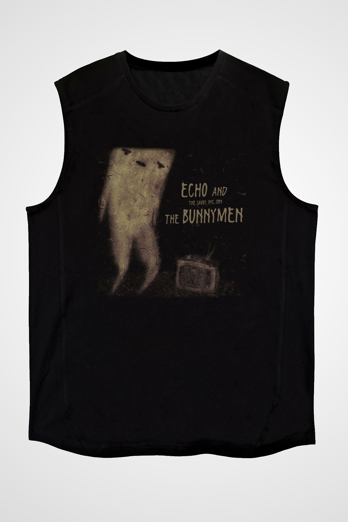 Echo and the Bunnymen Siyah Unisex Kolsuz Tişört