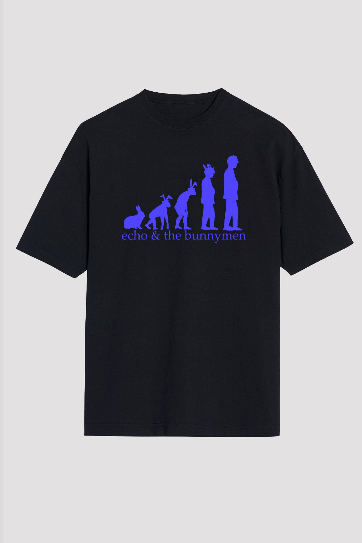 Echo and the Bunnymen Siyah Unisex Oversize Tişört T-Shirt