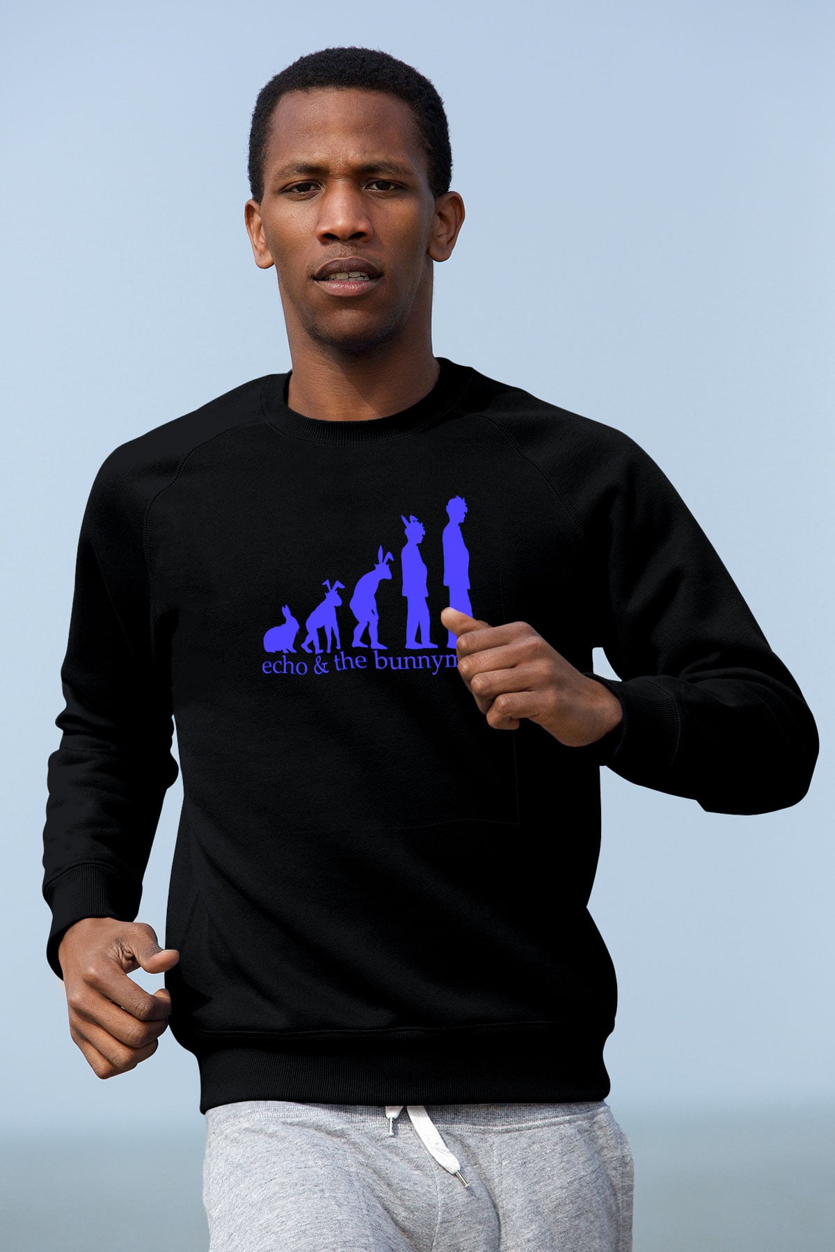 Echo and the Bunnymen Siyah Unisex Sweatshirt