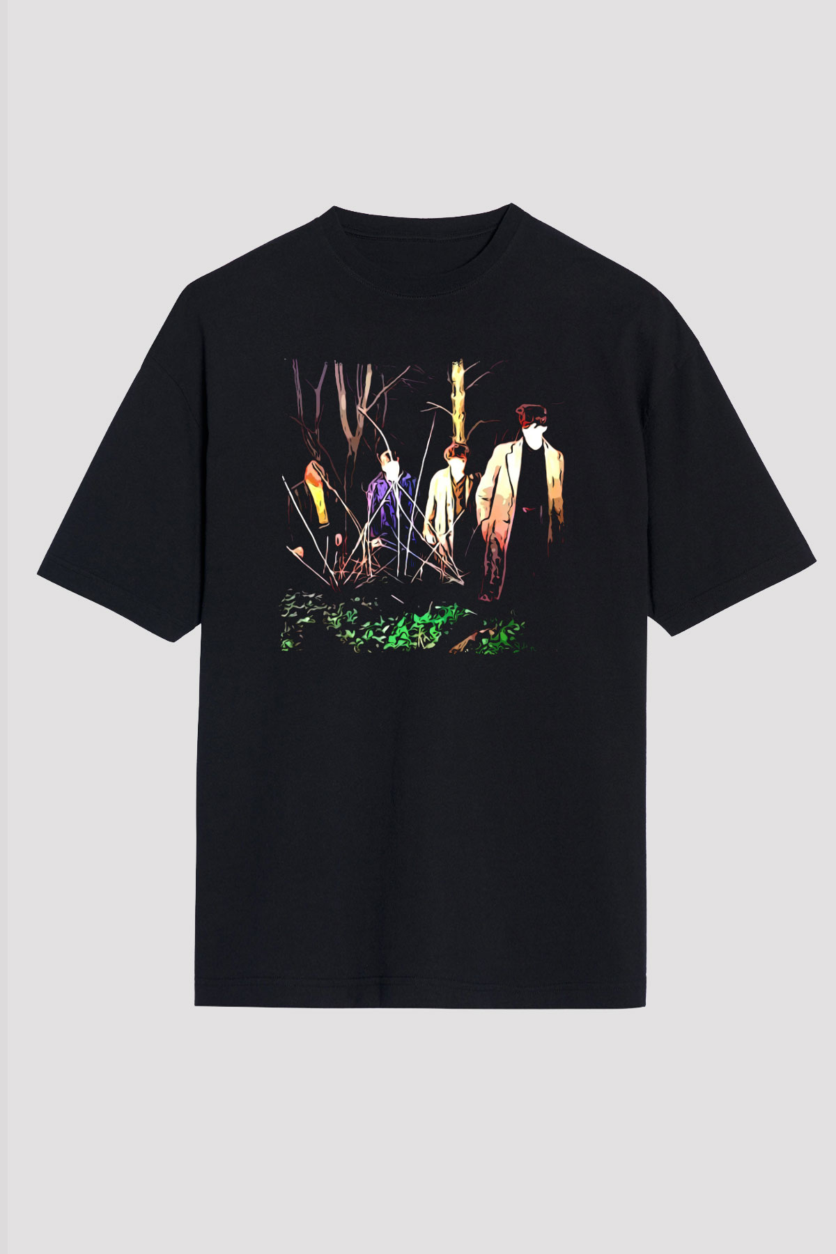 Echo and the Bunnymen Siyah Oversize Tişört Oversize T-shirt - TişörtFabrikası