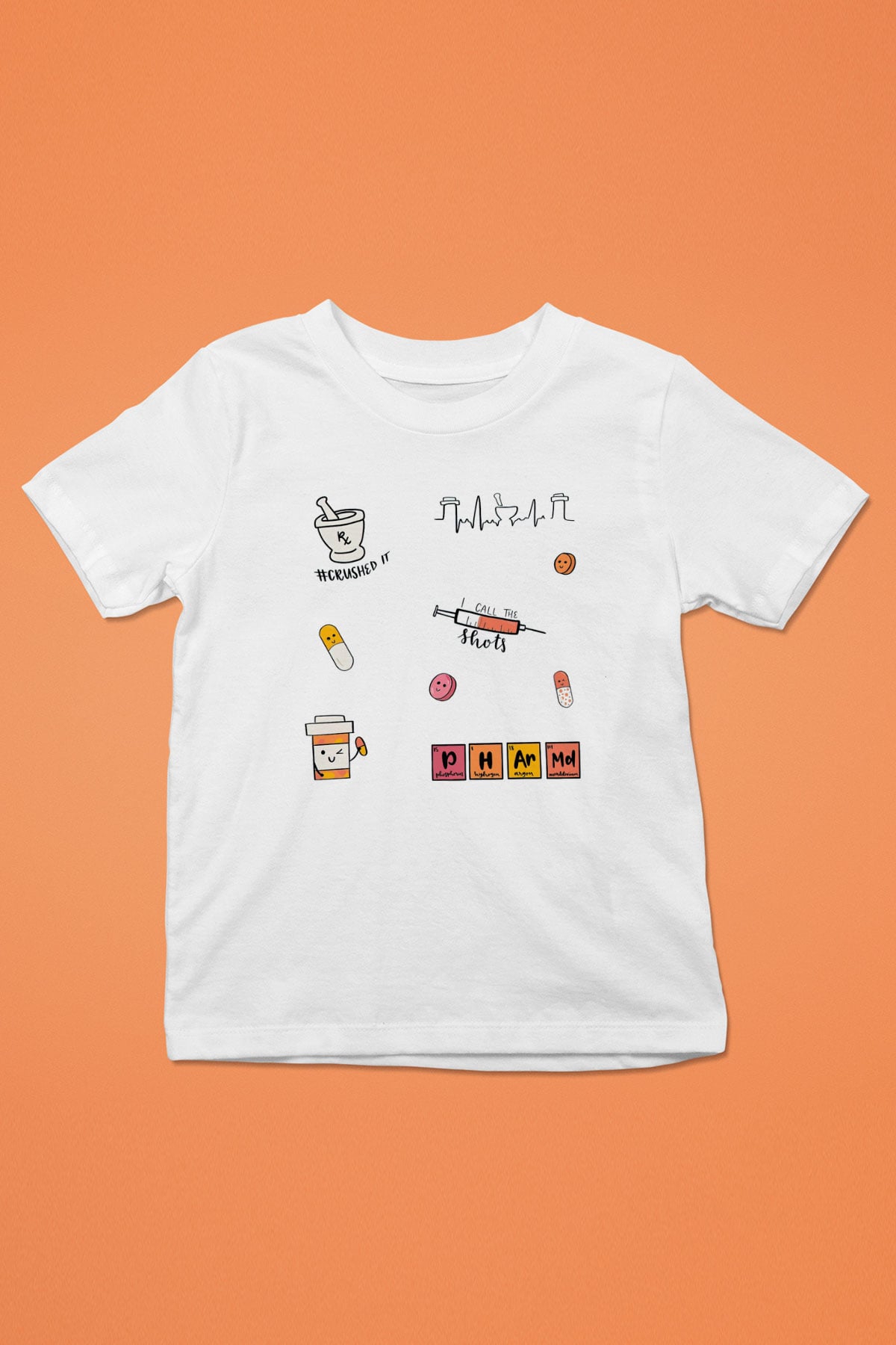 Eczacı Beyaz Unisex Çocuk Tişört