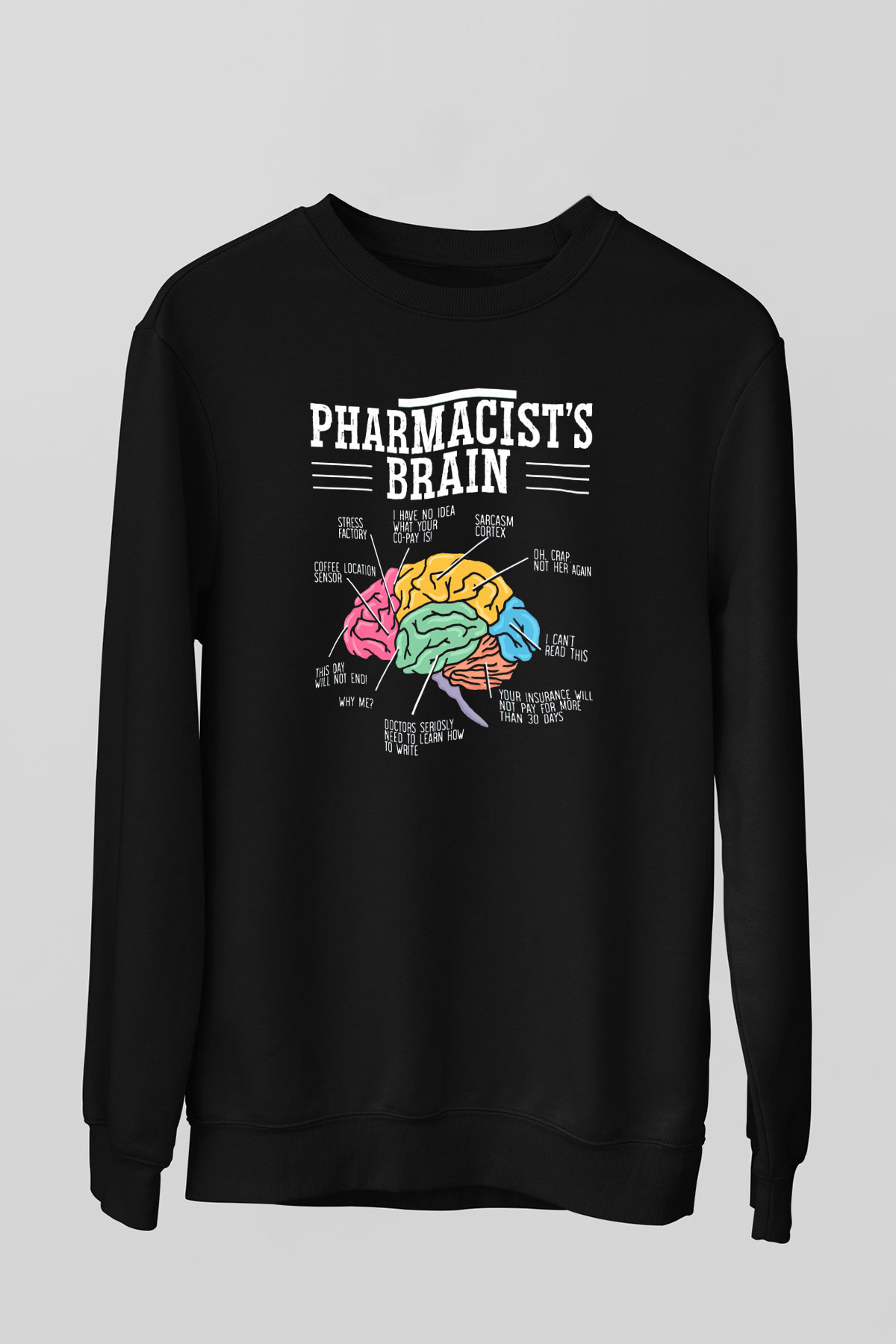Eczacı Siyah Unisex Sweatshirt