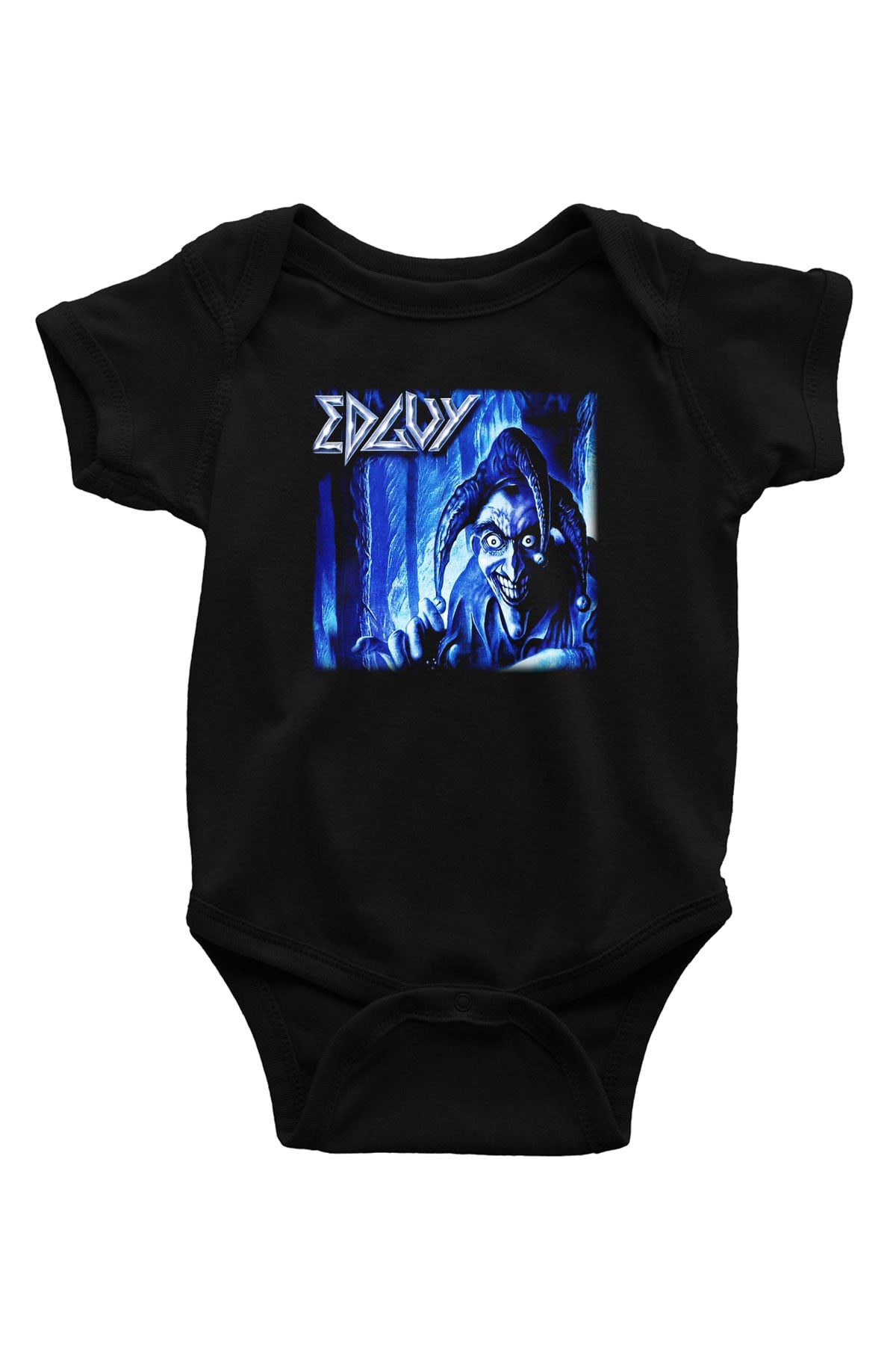 Edguy Baskılı Siyah Bebek Body - Zıbın