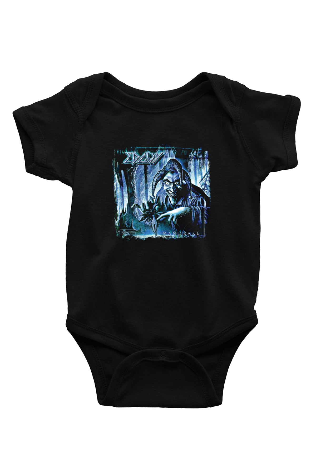 Edguy Baskılı Unisex Siyah Bebek Body - Zıbın