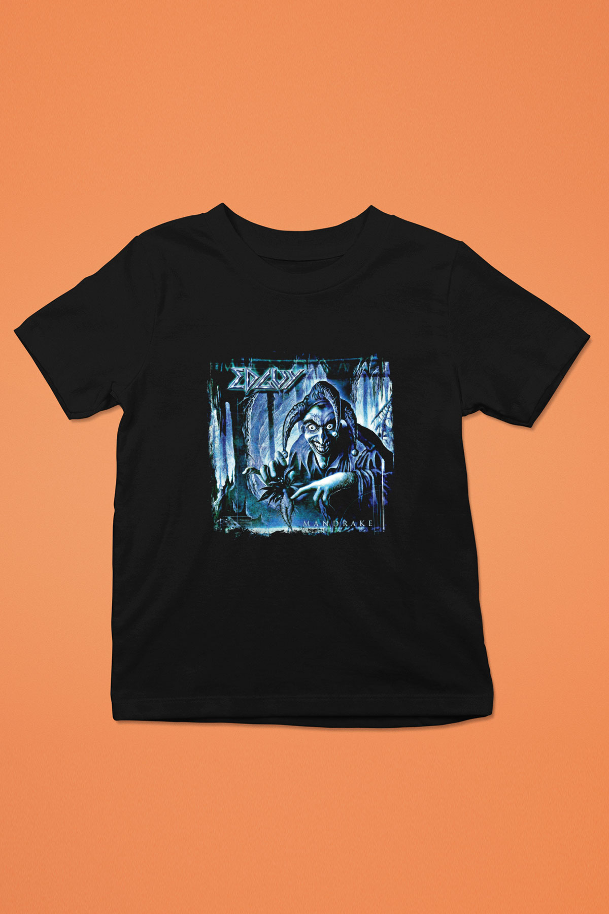 Edguy Baskılı Unisex Siyah Çocuk Tişört