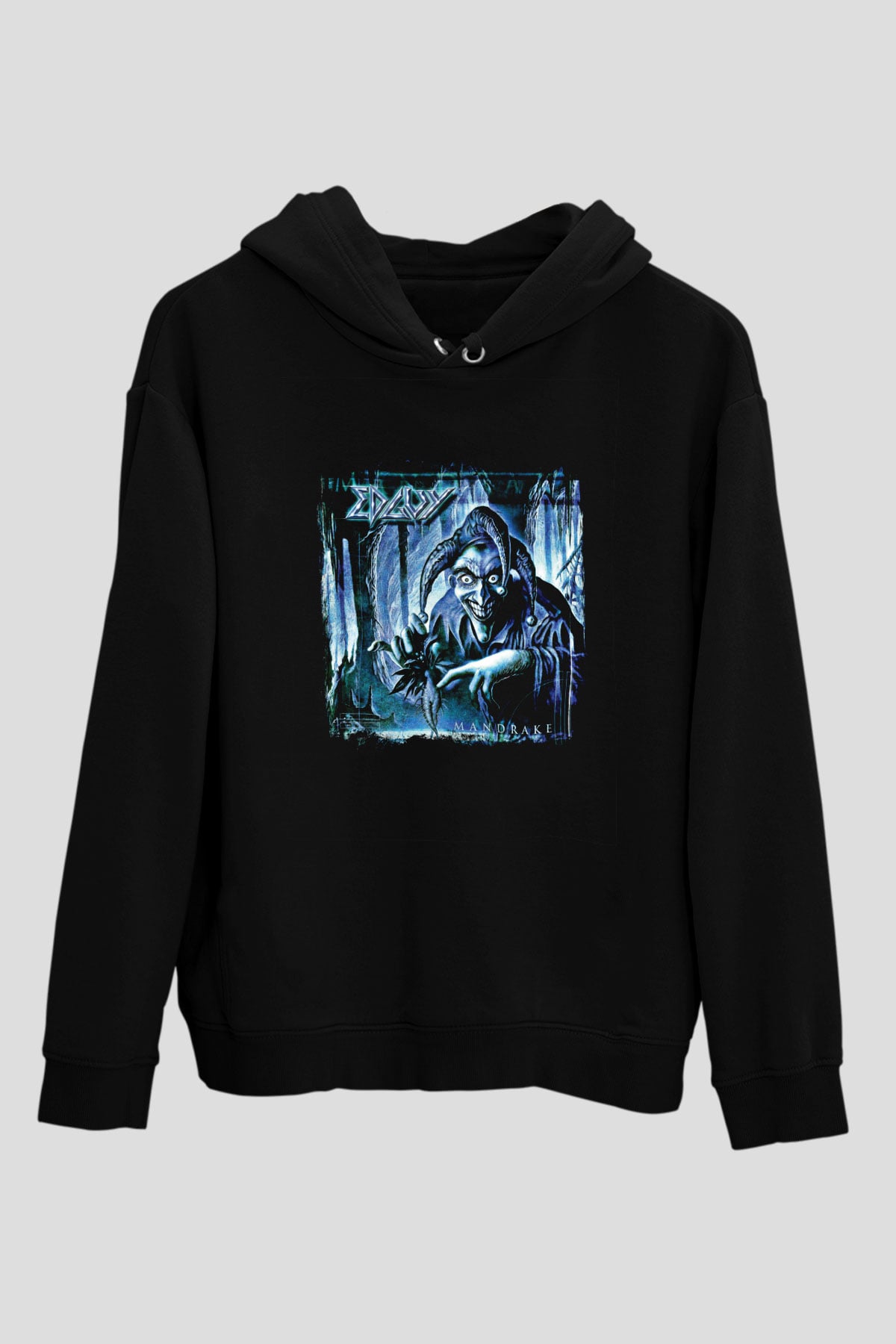 Edguy Baskılı Unisex Siyah Hoodie