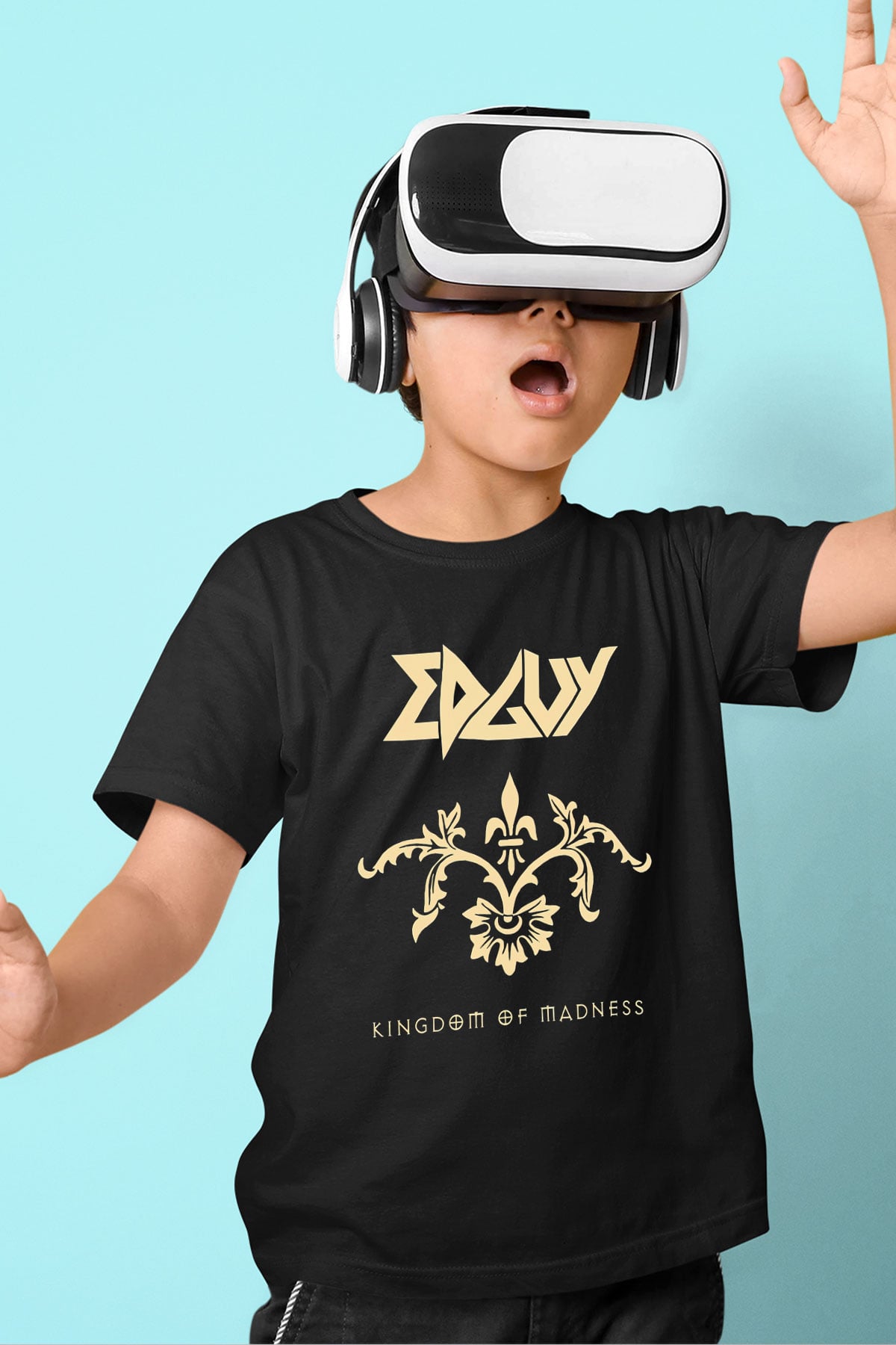 Edguy Siyah Unisex Çocuk Tişört