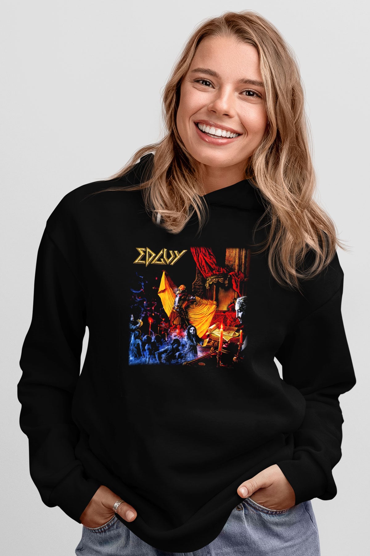Edguy Siyah Unisex Hoodie