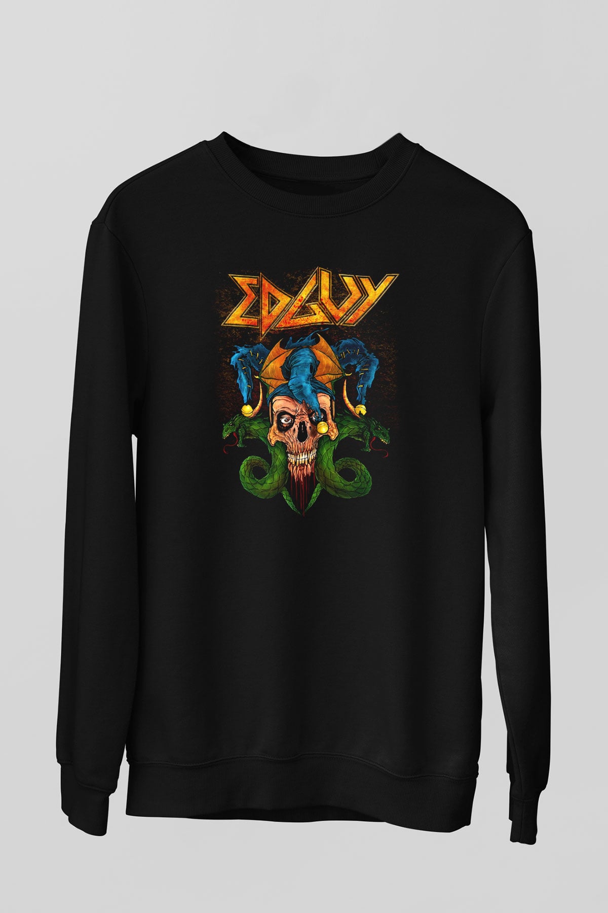 Edguy Siyah Unisex Sweatshirt