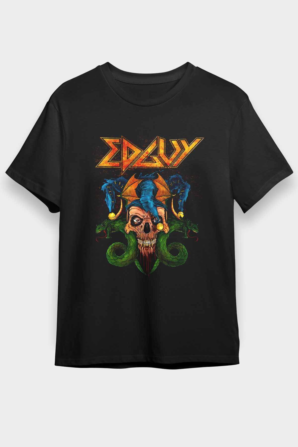Edguy Siyah Unisex Tişört T-Shirt - TişörtFabrikası