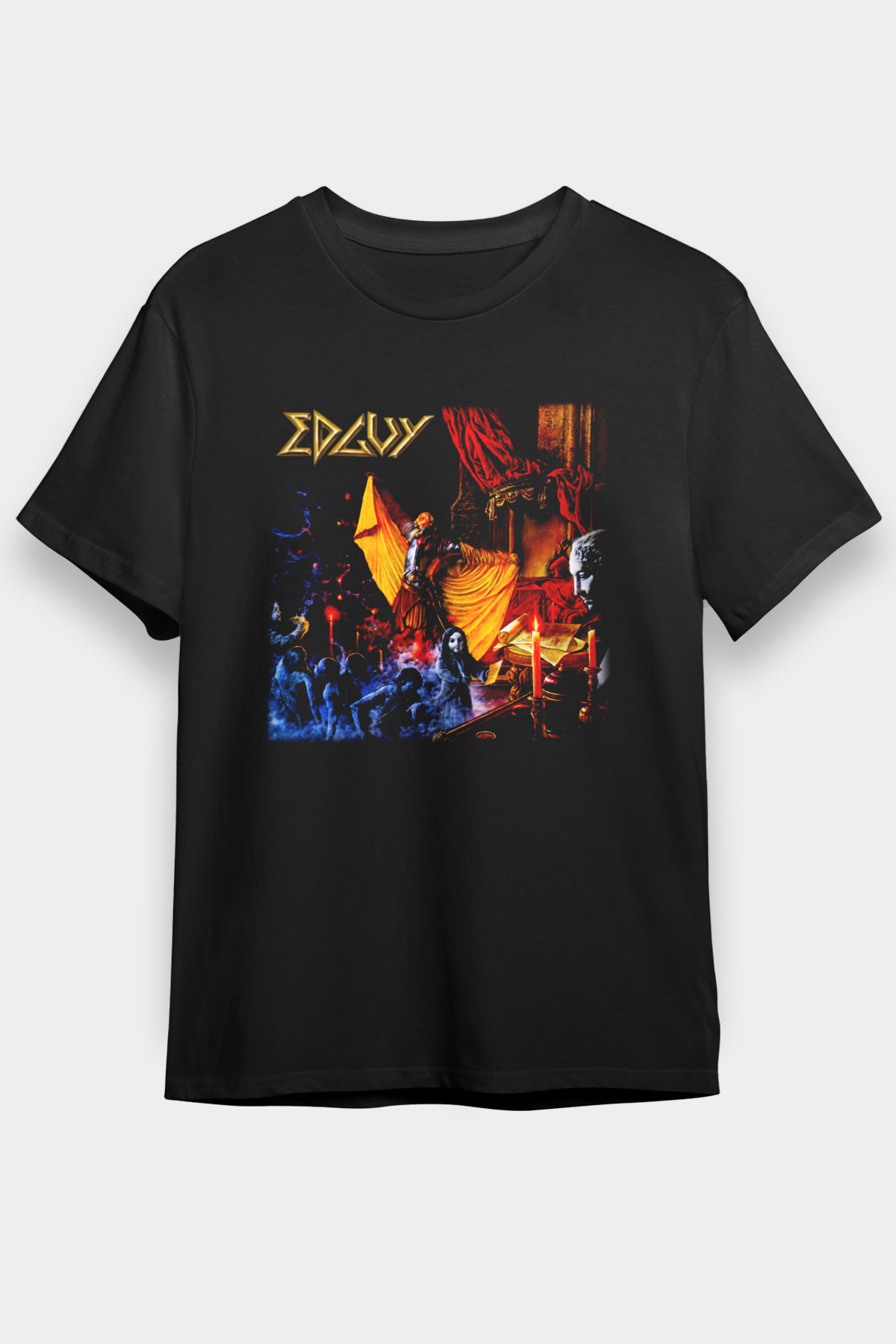 Edguy Siyah Unisex Tişört T-Shirt - TişörtFabrikası