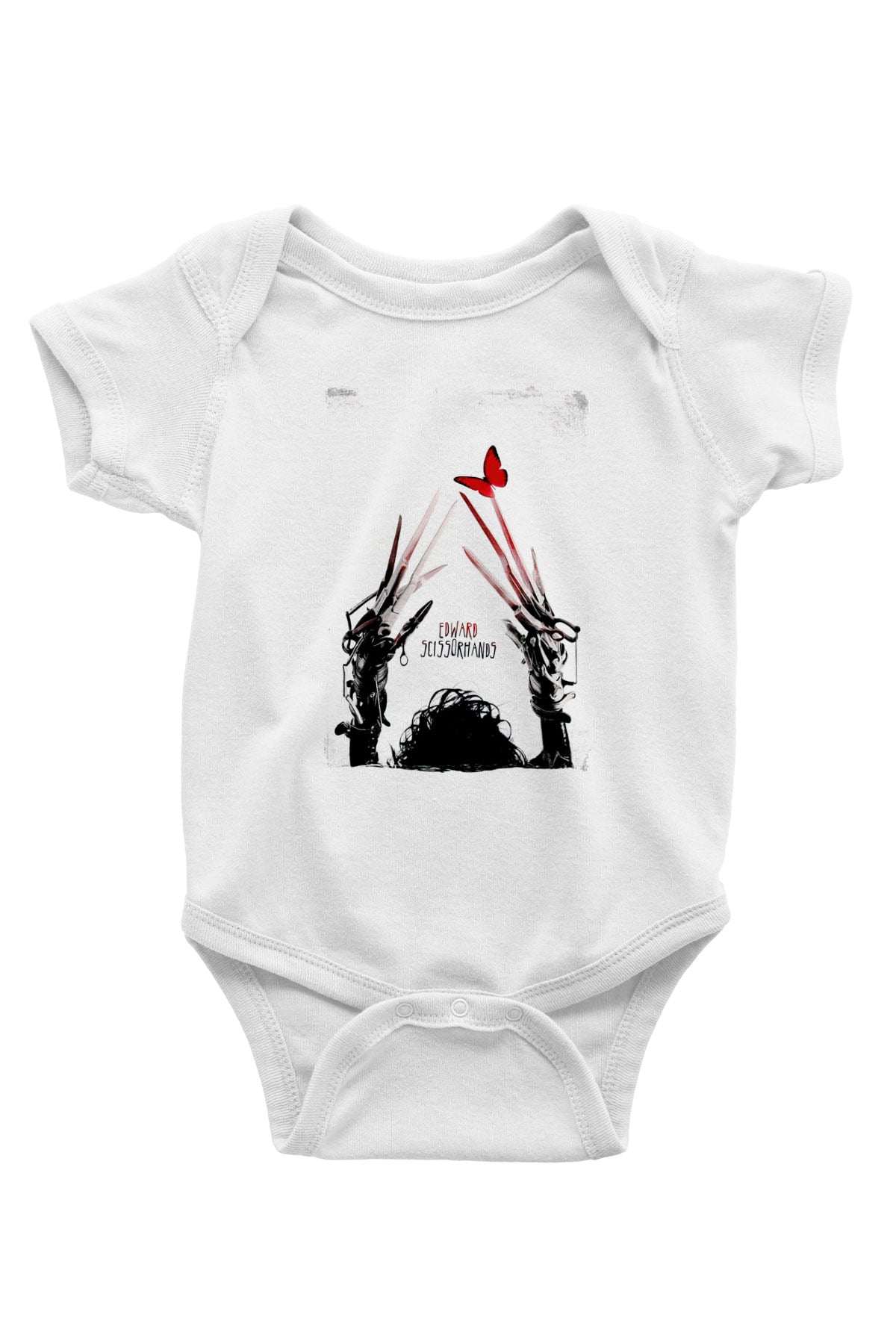 Edward Scissorhands Beyaz Bebek Body - Zıbın