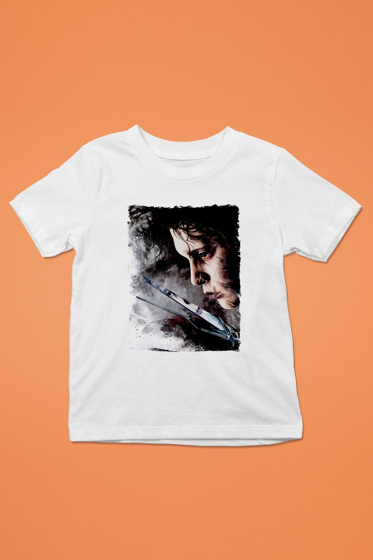 Edward Scissorhands Beyaz Unisex  Çocuk Tişört
