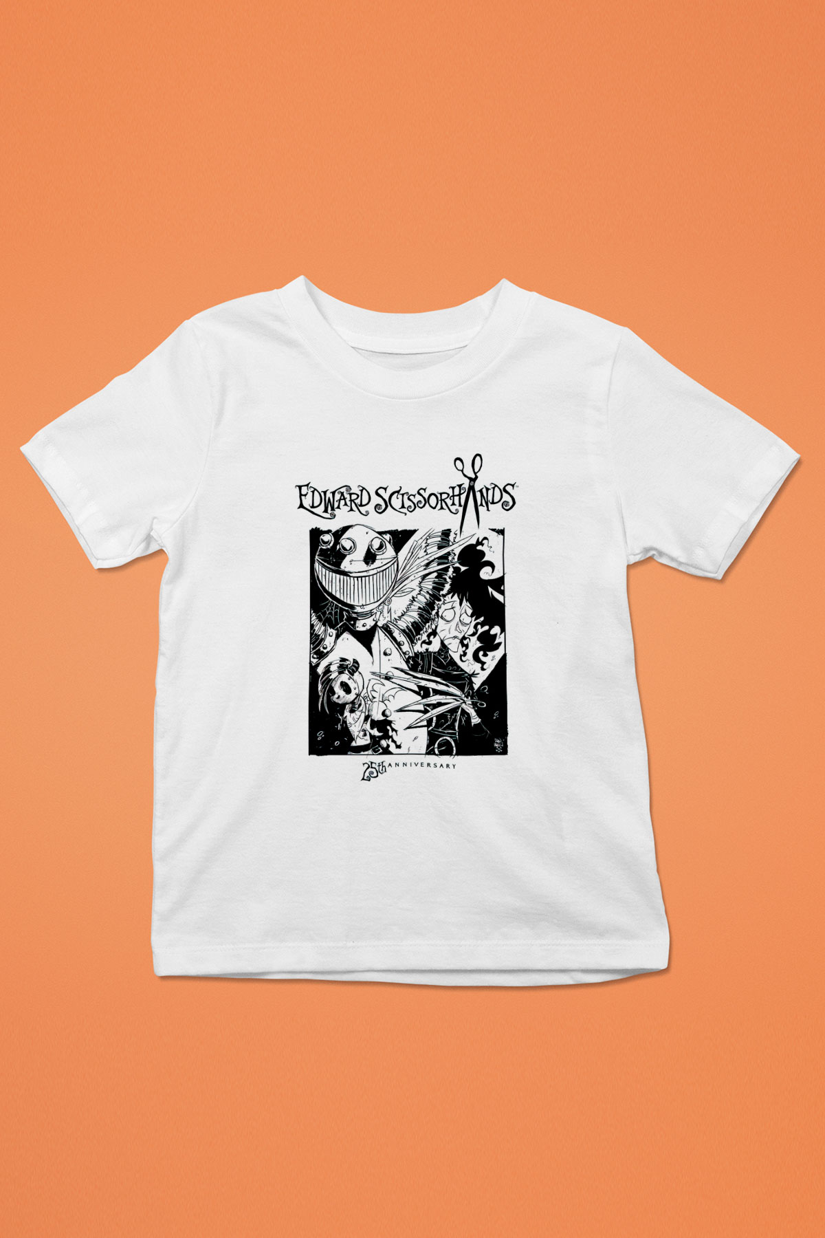 Edward Scissorhands Beyaz Unisex  Çocuk Tişört