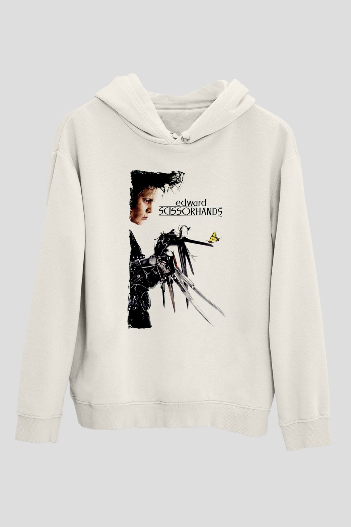 Edward Scissorhands Beyaz Unisex Hoodie