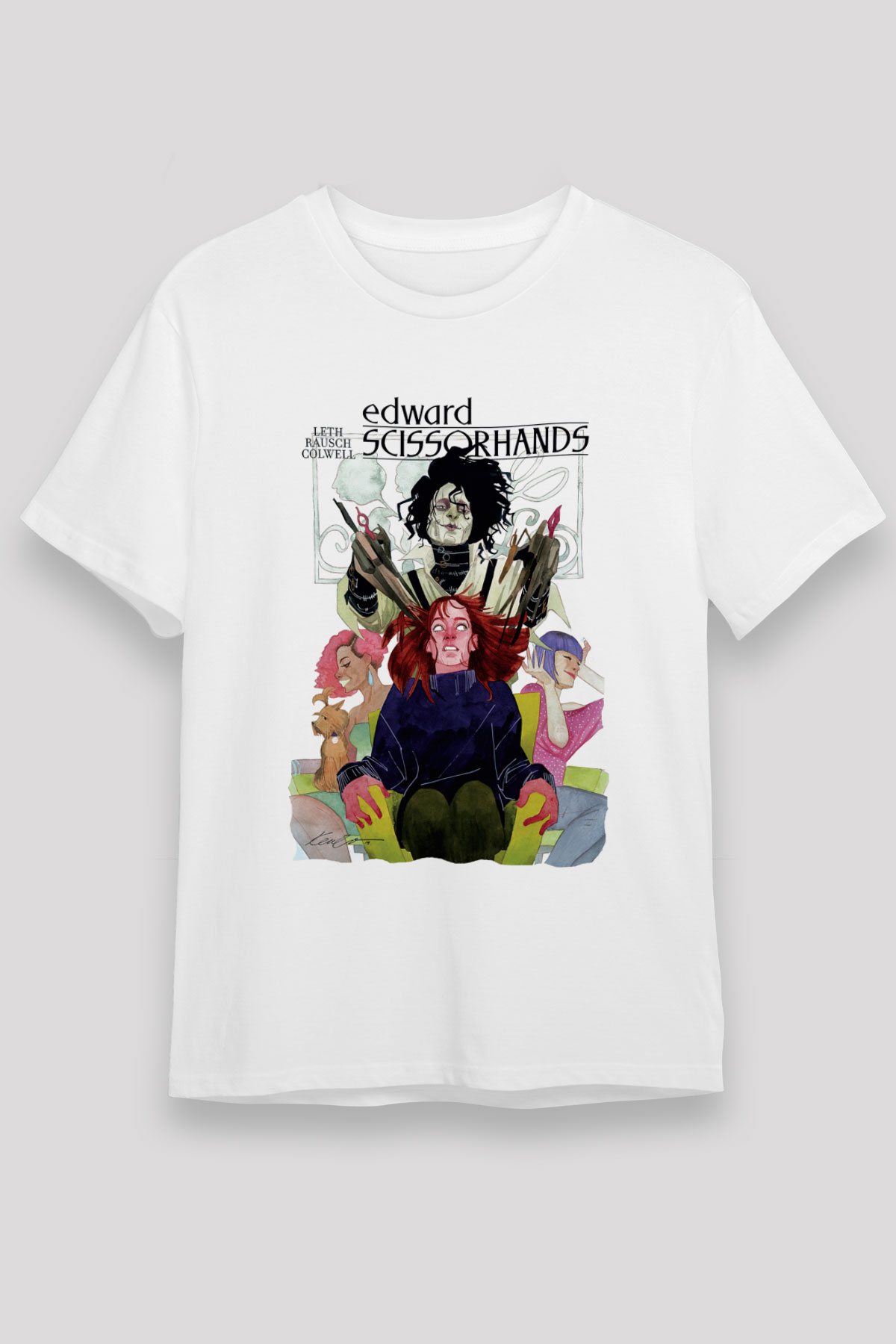 Edward Scissorhands Beyaz Unisex Tişört