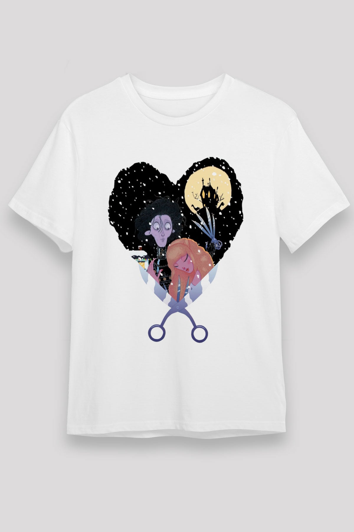 Edward Scissorhands Beyaz Unisex Tişört