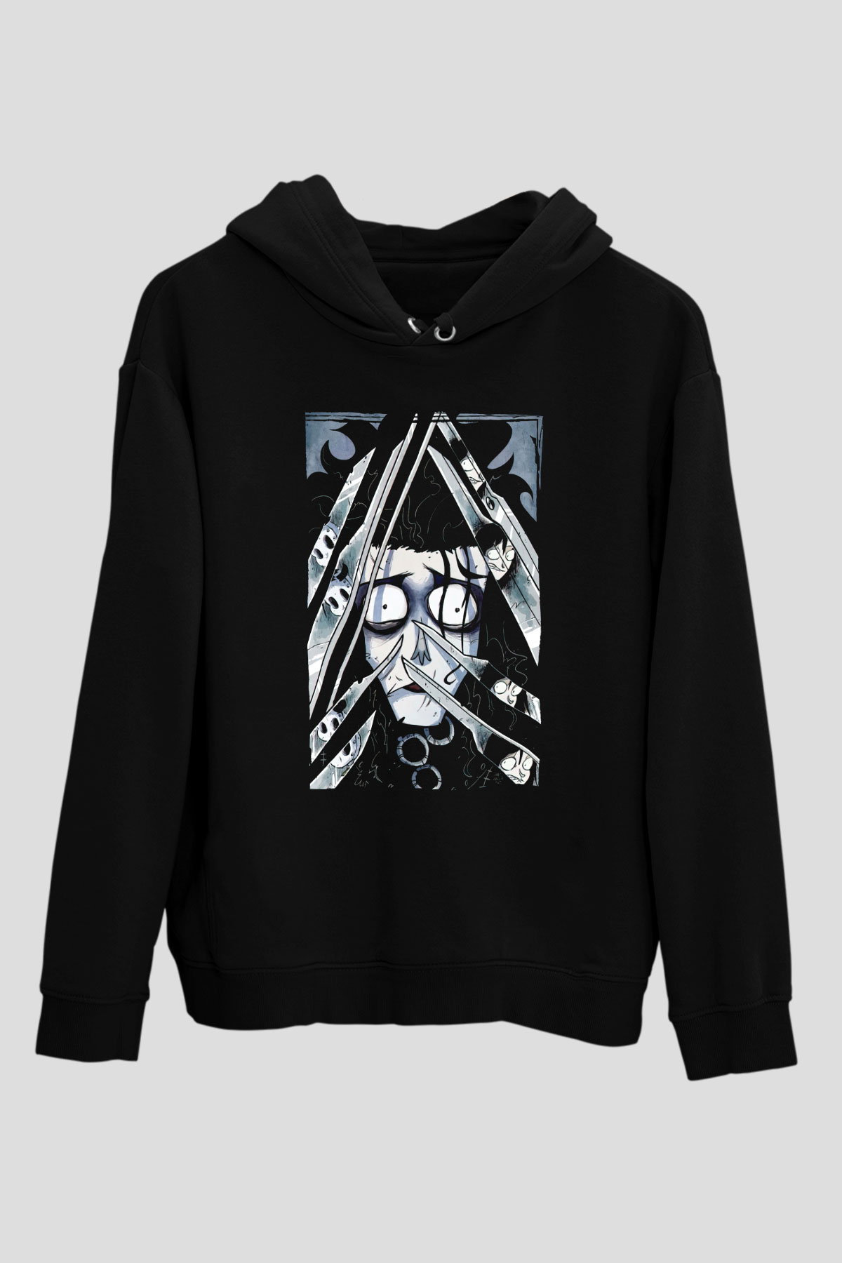 Edward Scissorhands Siyah Unisex Hoodie