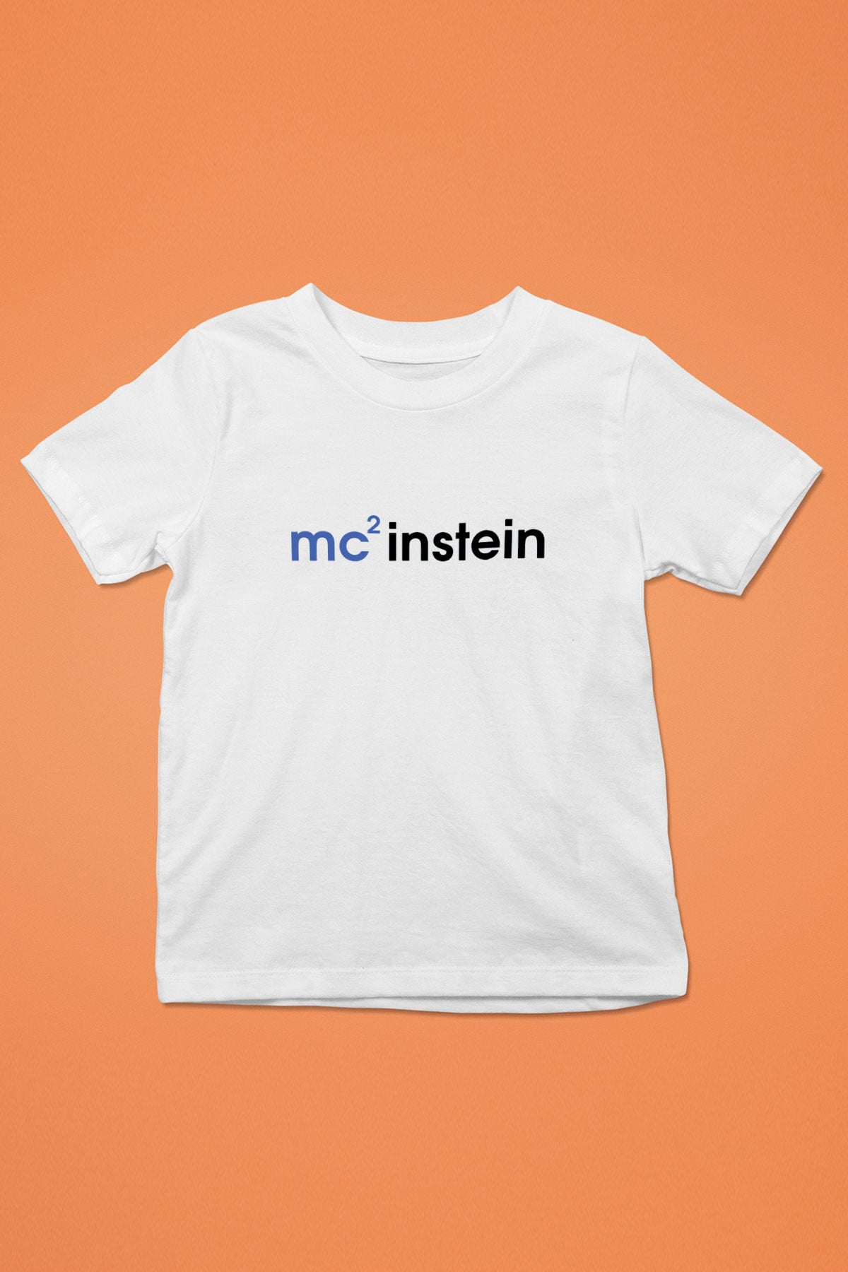 Einstein Baskılı Beyaz Unisex Çocuk Tişört