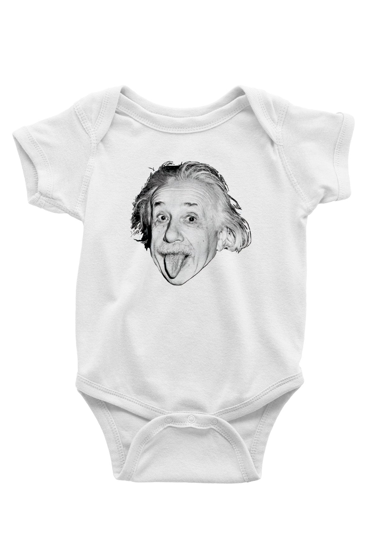 Einstein Beyaz Bebek Body - Zıbın
