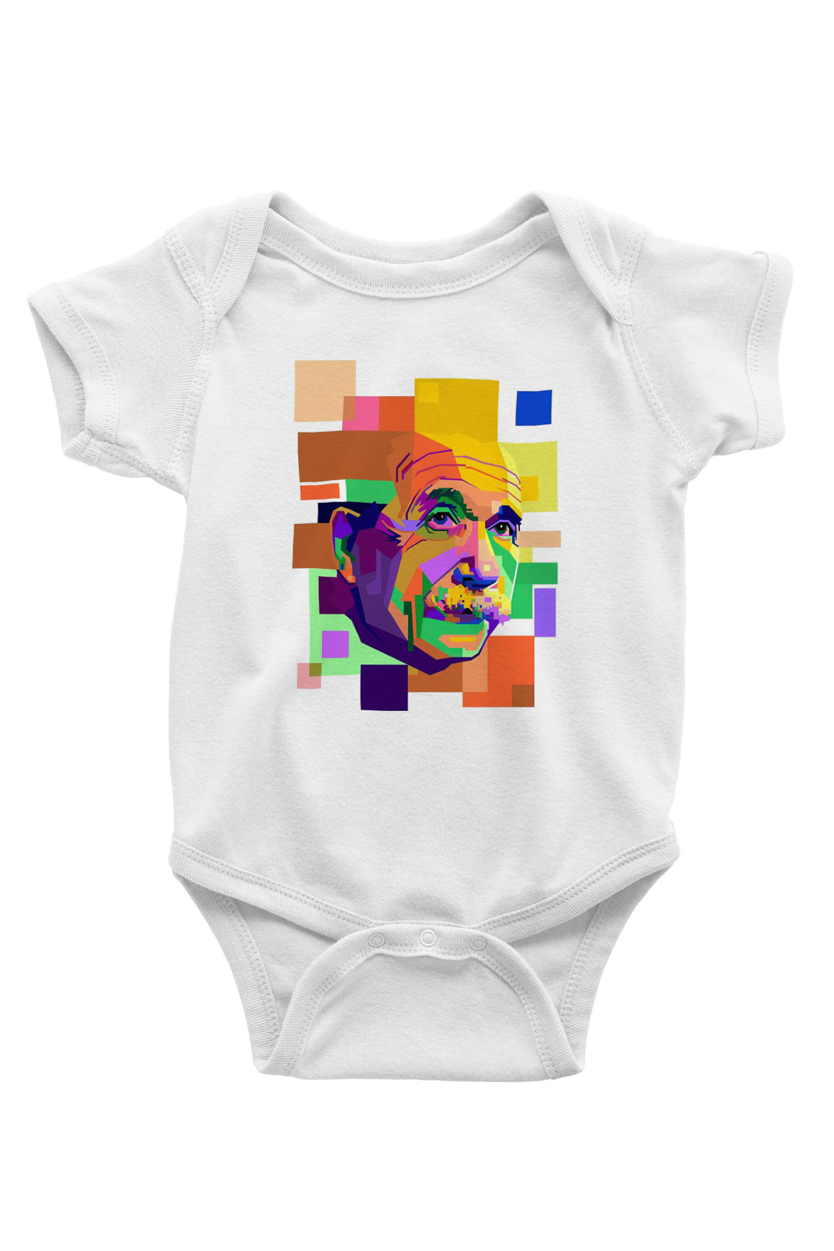 Einstein Beyaz Bebek Body - Zıbın
