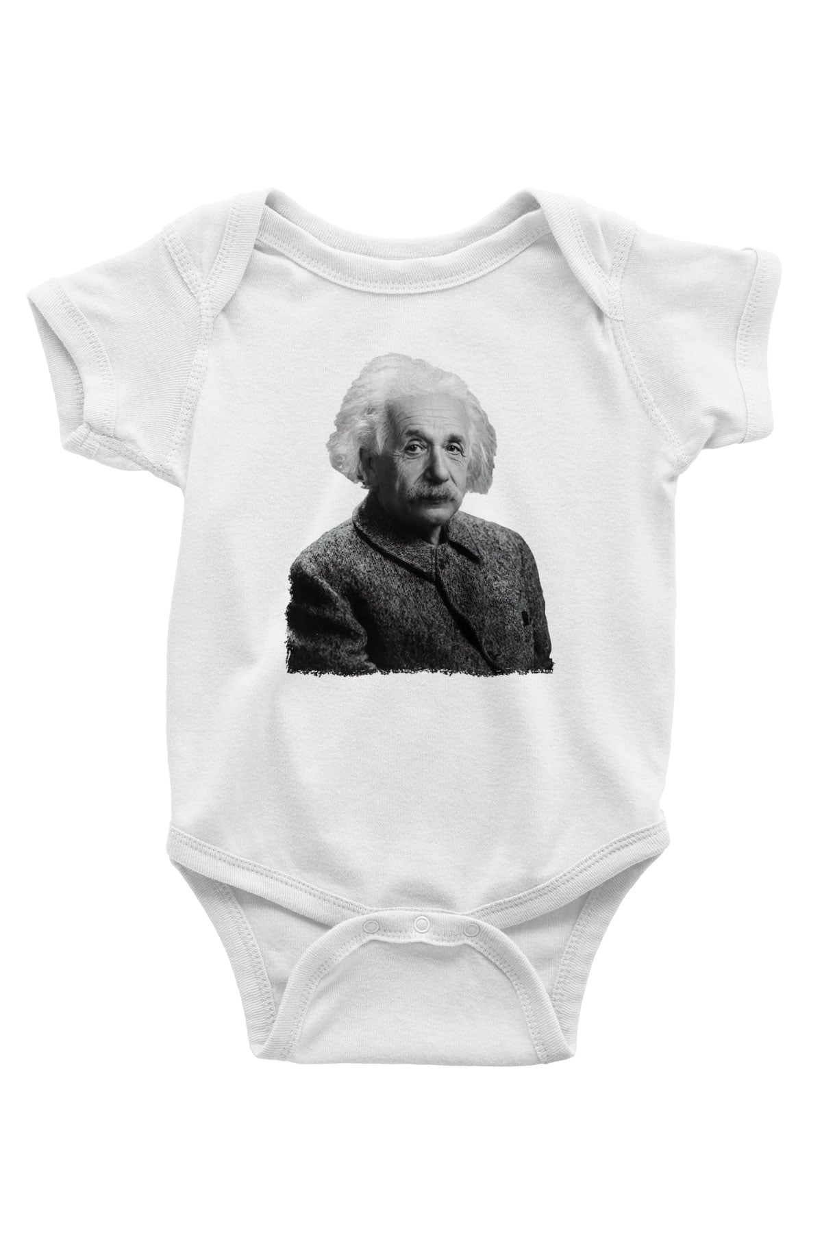 Einstein Beyaz Bebek Body - Zıbın