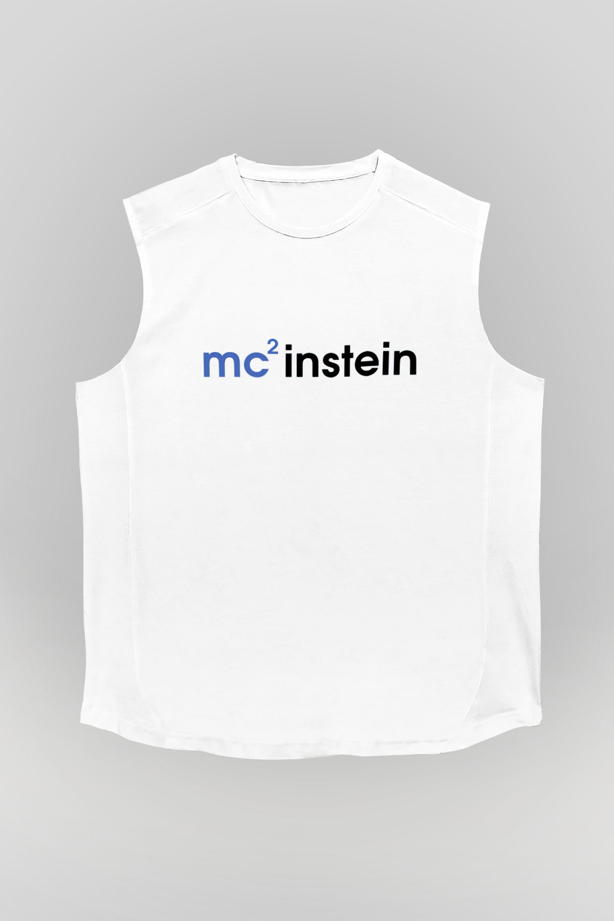Einstein Beyaz Unisex Kolsuz Tişört