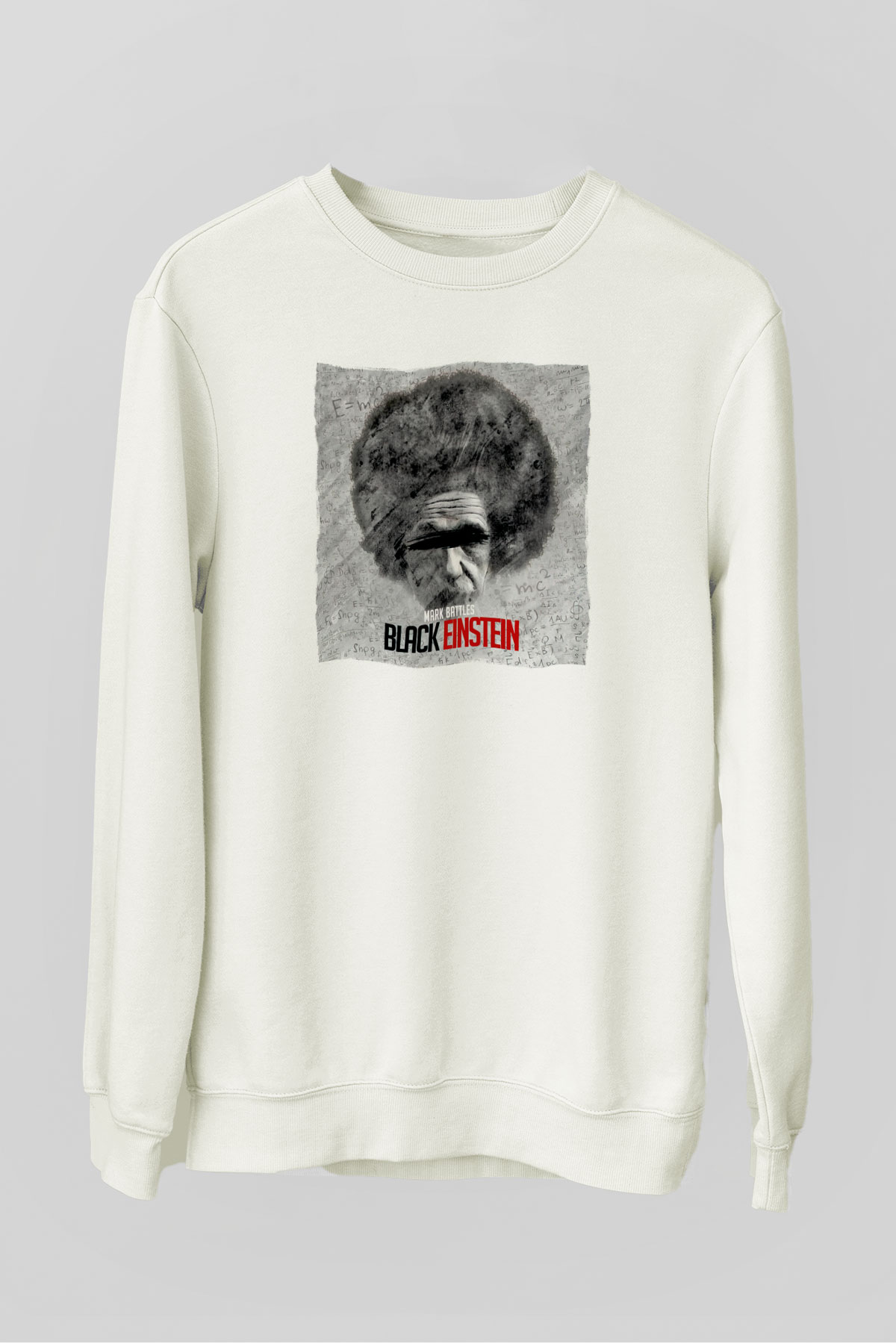 Einstein Beyaz Unisex Sweatshirt