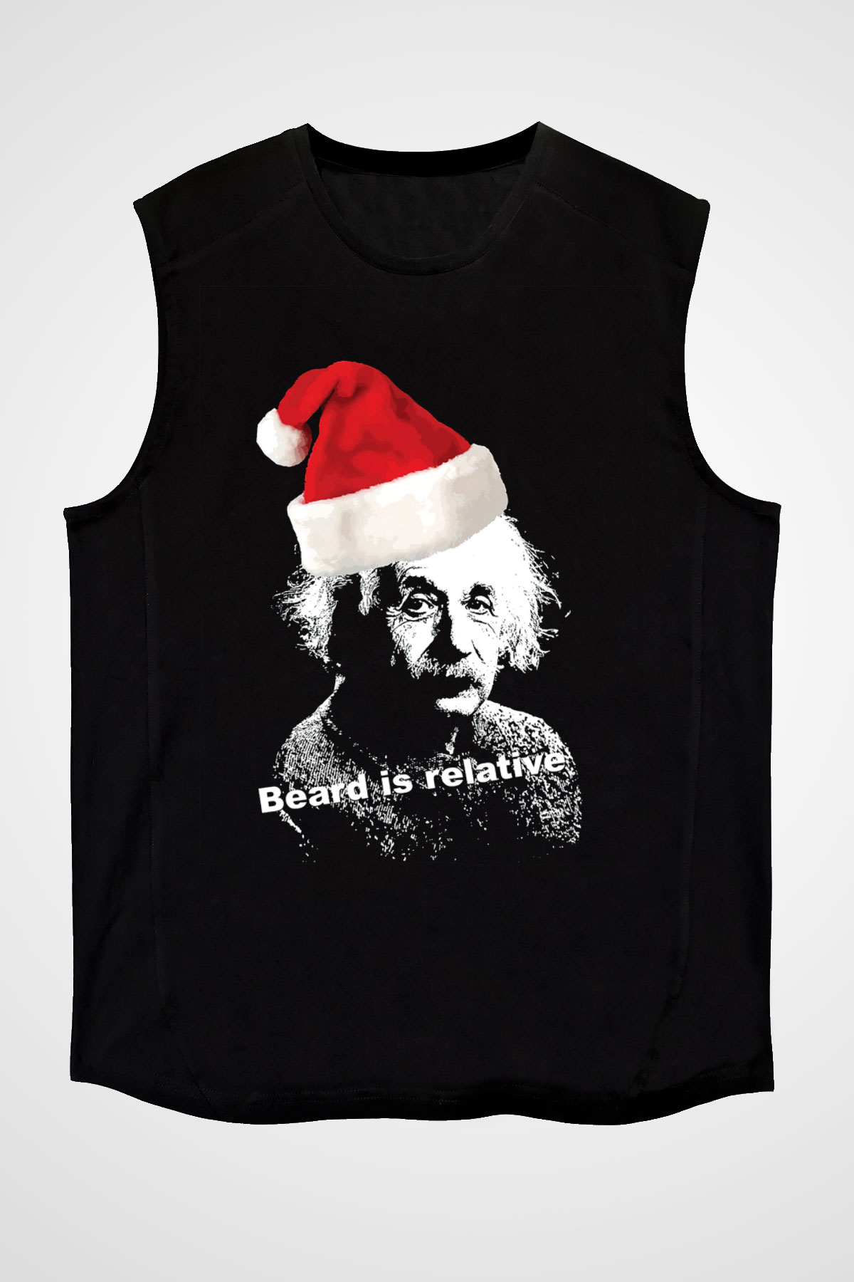Einstein Siyah Unisex Kolsuz Tişört