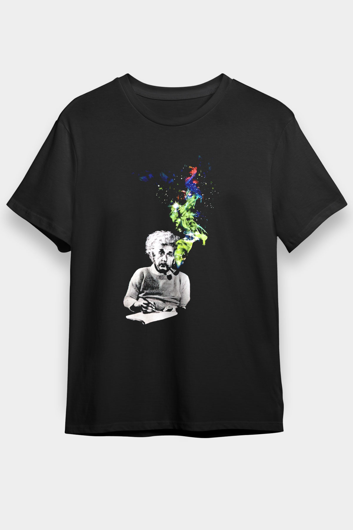 Einstein Siyah Unisex Tişört T-Shirt - TişörtFabrikası