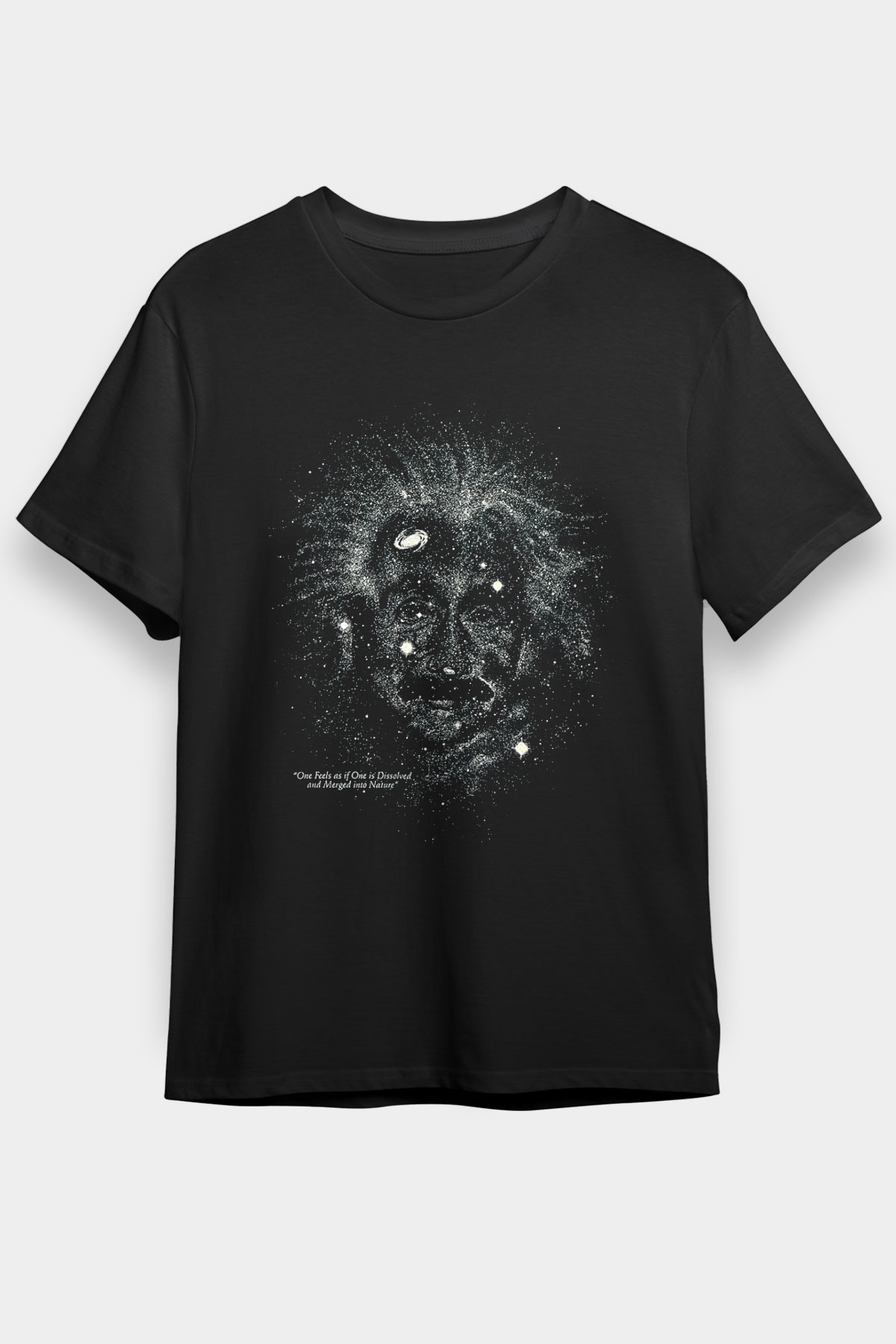 Einstein Siyah Unisex Tişört T-Shirt - TişörtFabrikası