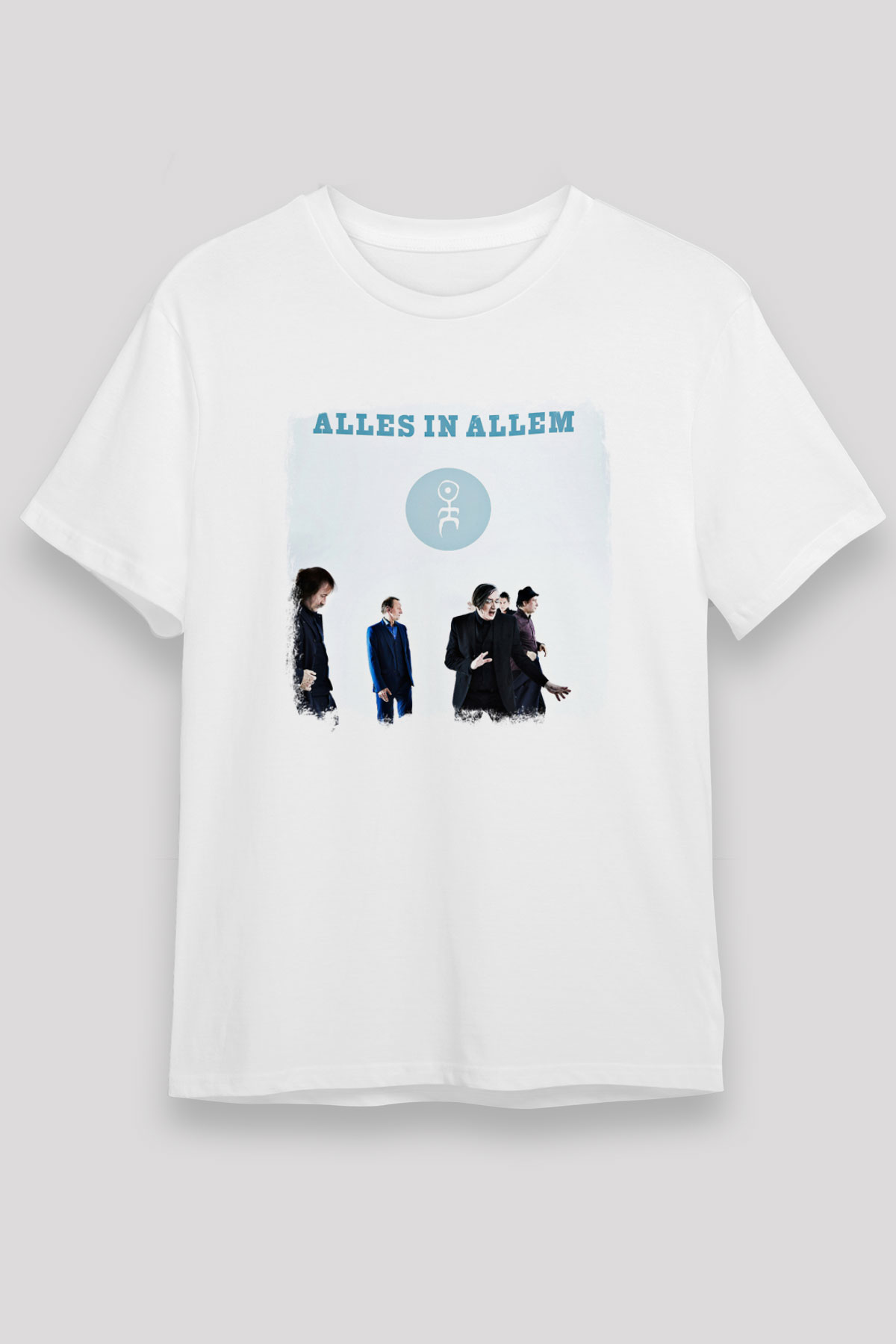 Einstürzende Neubauten Baskılı Unisex Beyaz Tişört