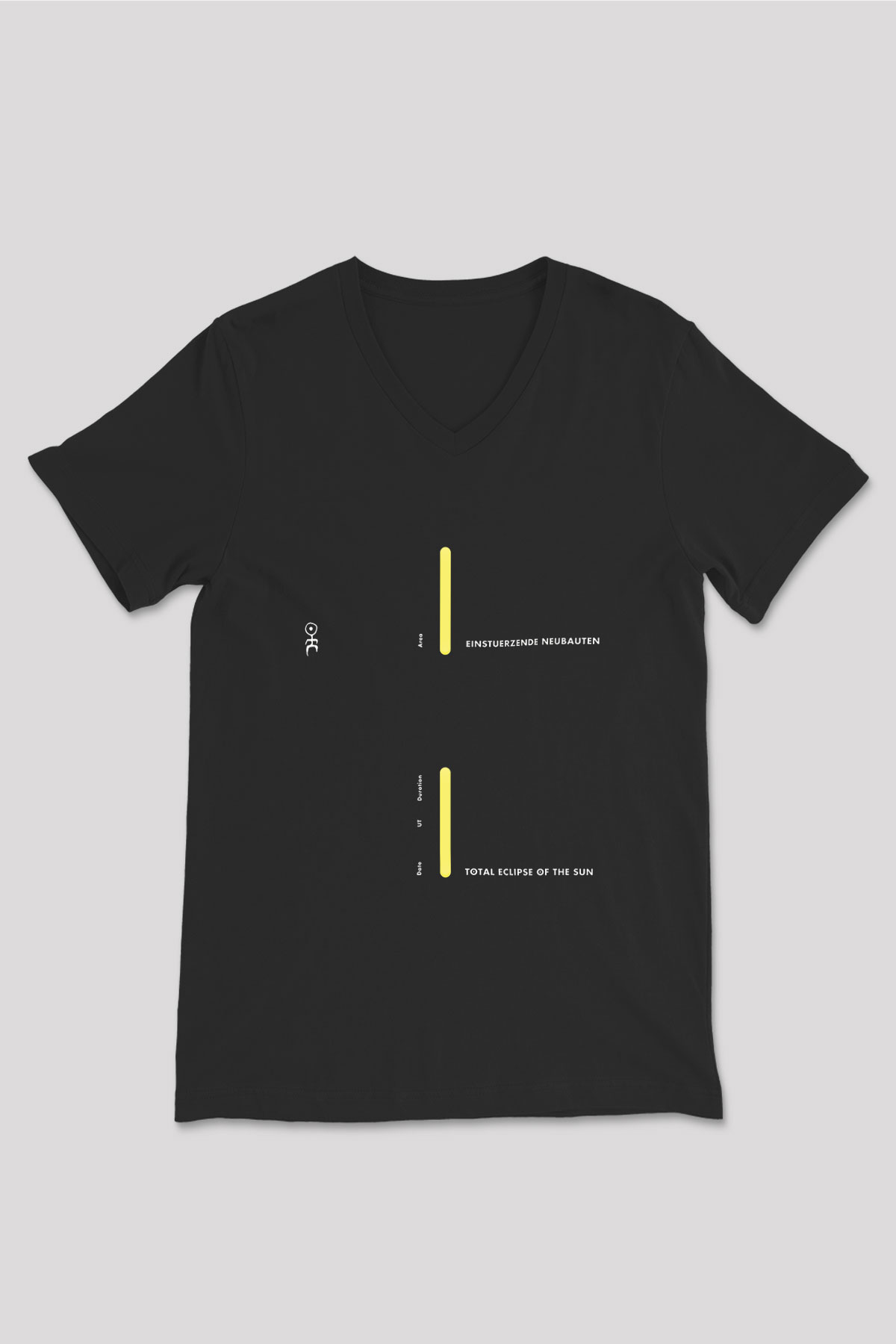 Einstürzende Neubauten Baskılı Unisex Siyah V Yaka Tişört