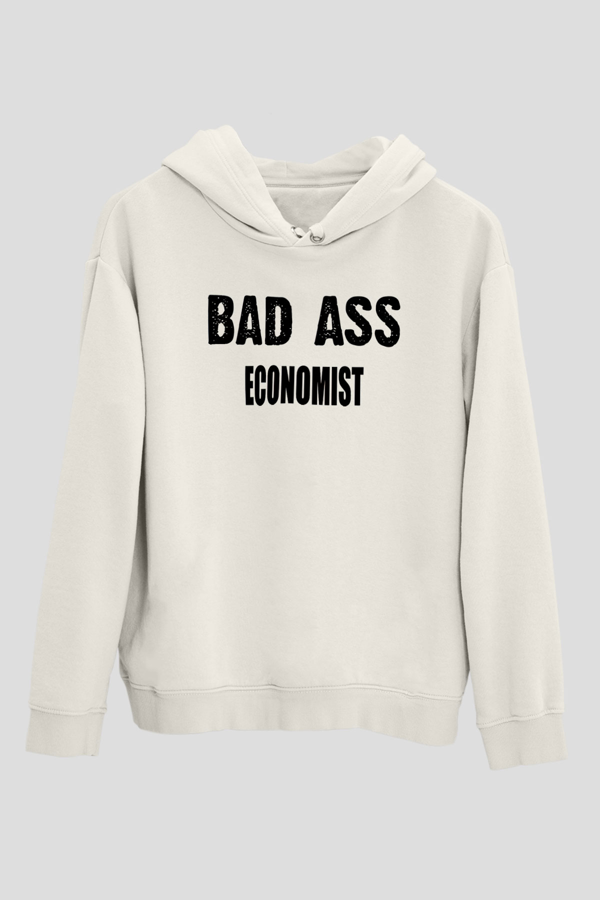 Ekonomist Beyaz Unisex Kapüşonlu Sweatshirt