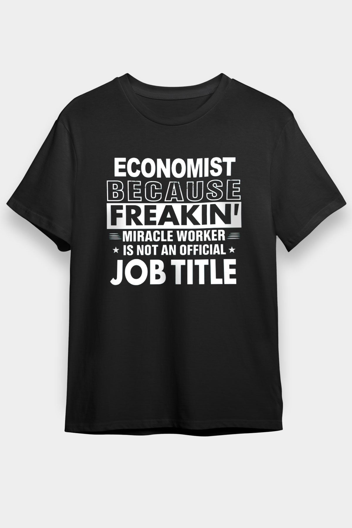 Ekonomist Siyah Unisex Tişört T-Shirt - TişörtFabrikası