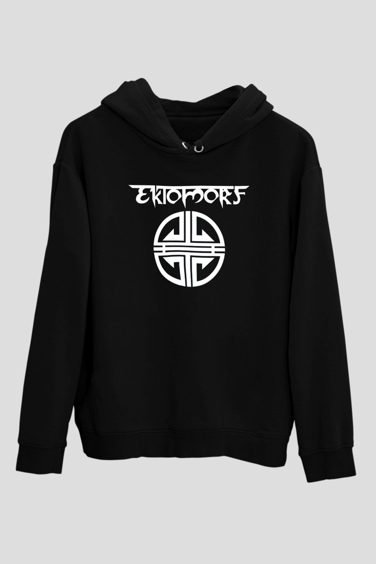 Ektomorf Siyah Unisex Kapüşonlu Sweatshirt