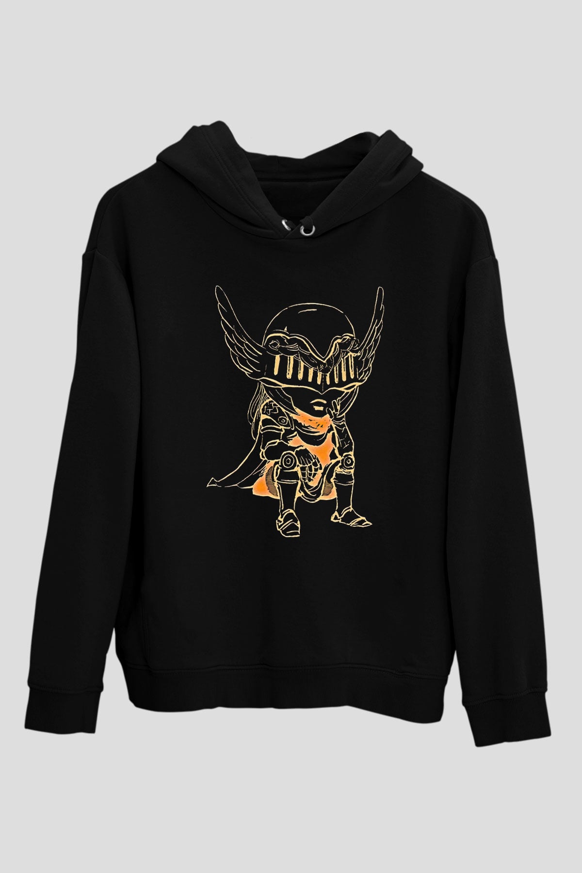 Elden Ring Baskılı Unisex Siyah Kapüşonlu Sweatshirt
