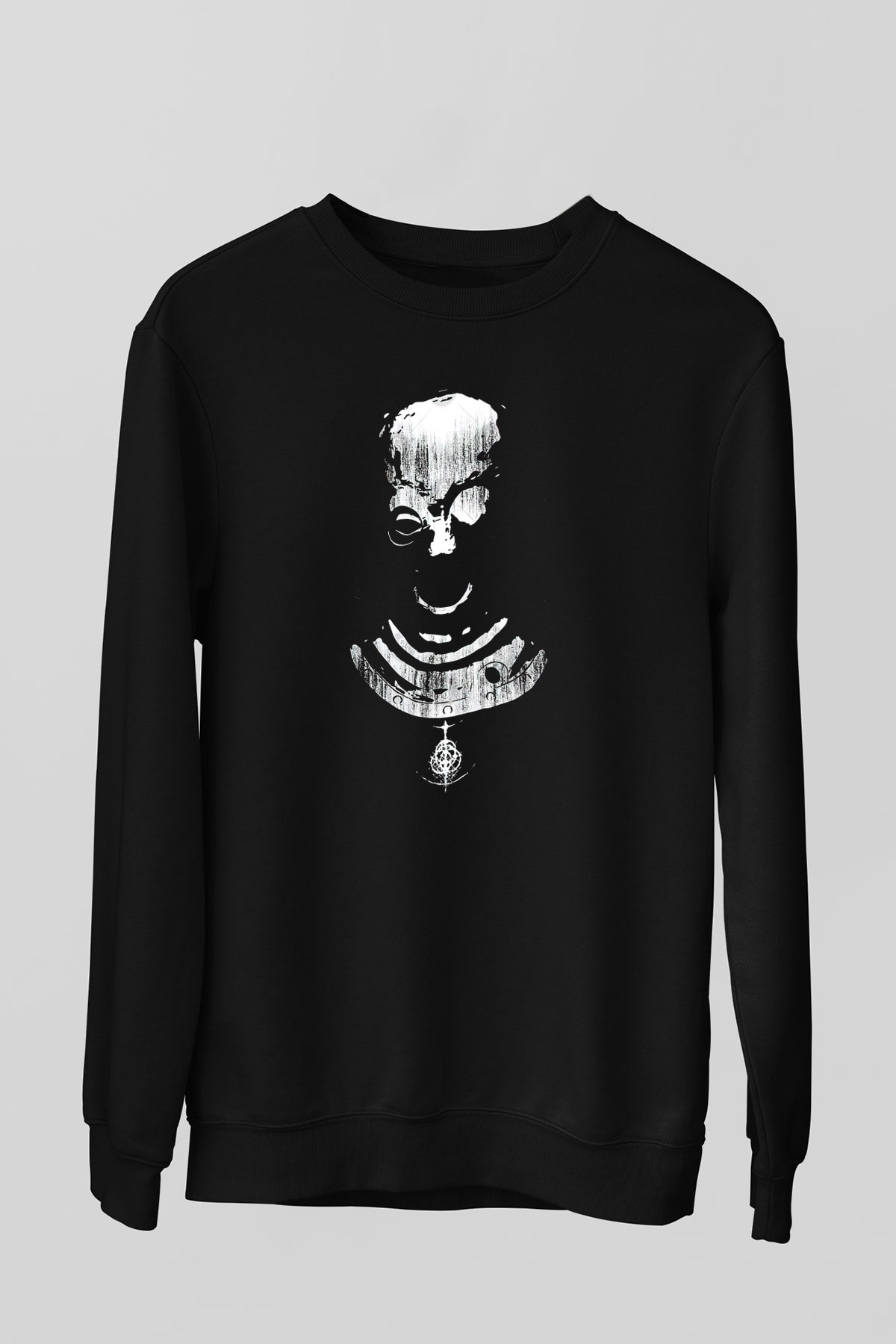Elden Ring Baskılı Unisex Siyah Sweatshirt
