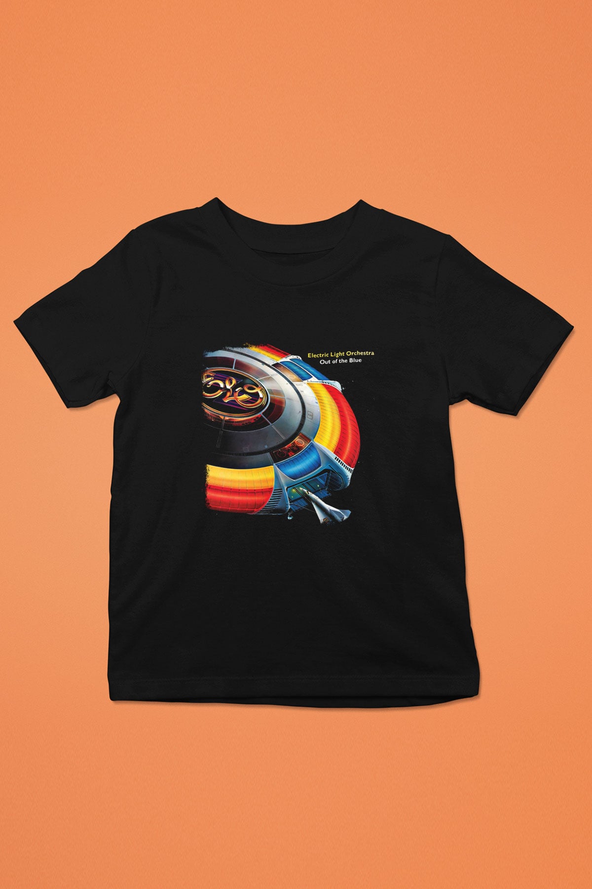 Electric Light Orchestra Baskılı Unisex Siyah Çocuk Tişört